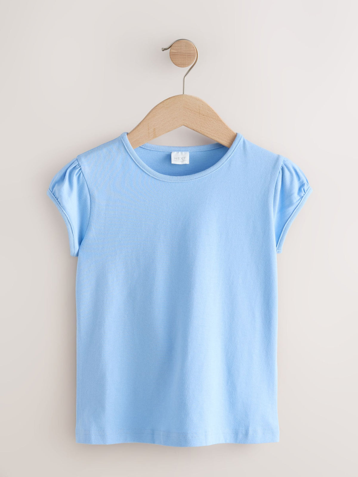 Pale Blue 2 Pack Puff Sleeve T-Shirts (3-16yrs)
