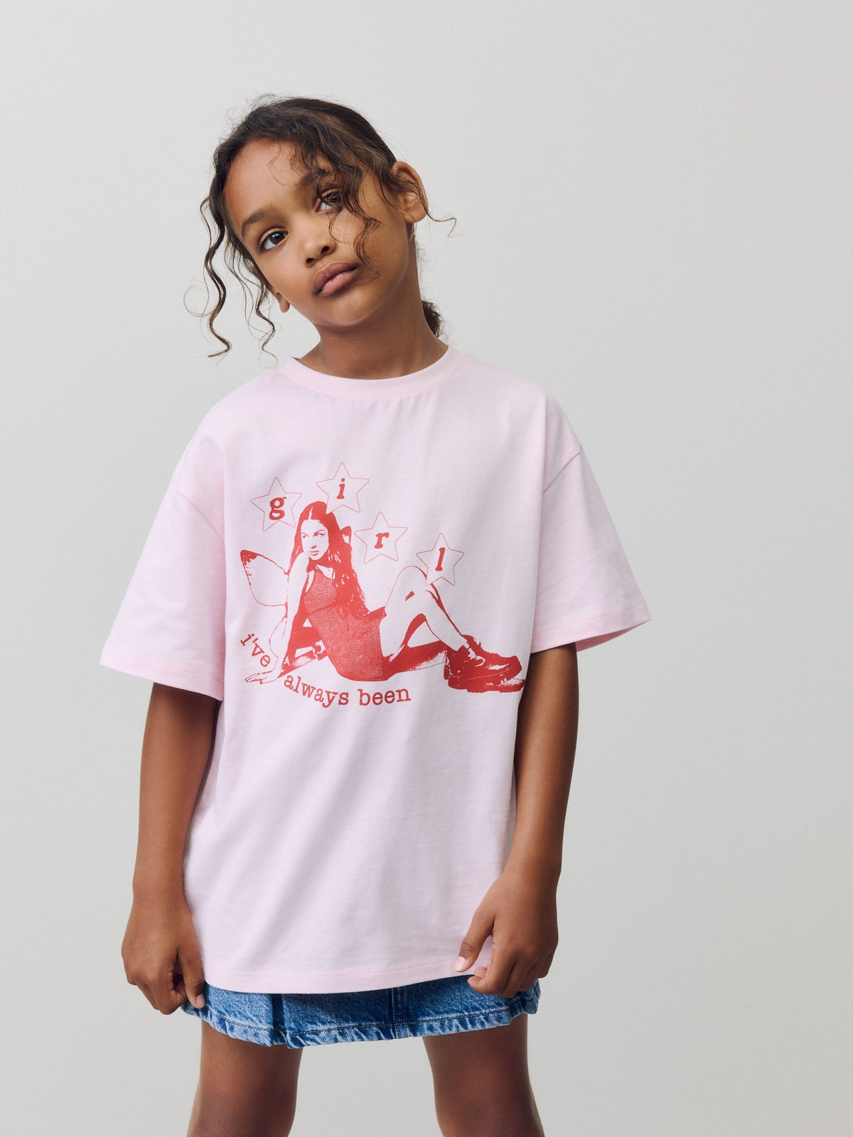 Pink Oversized Olivia Rodrigo License T-Shirt (3-16yrs)