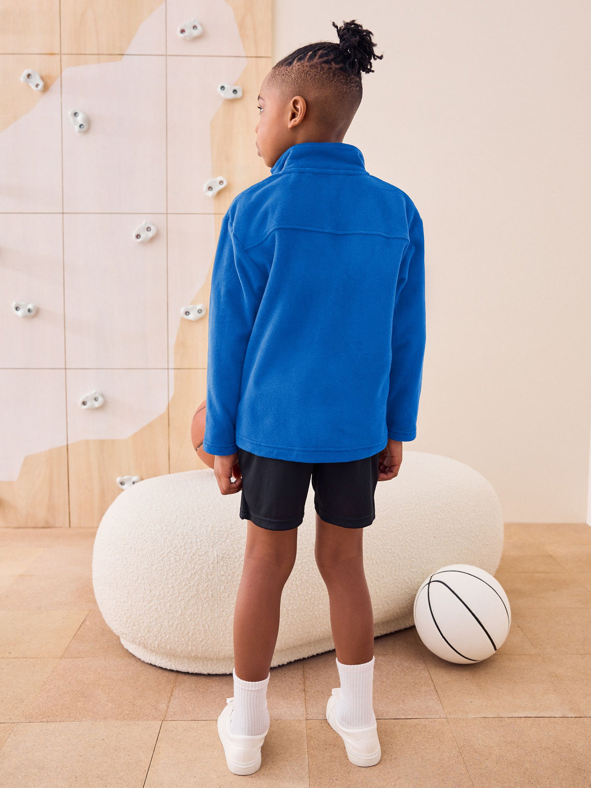 Black Single Sports Shorts (3-16yrs)