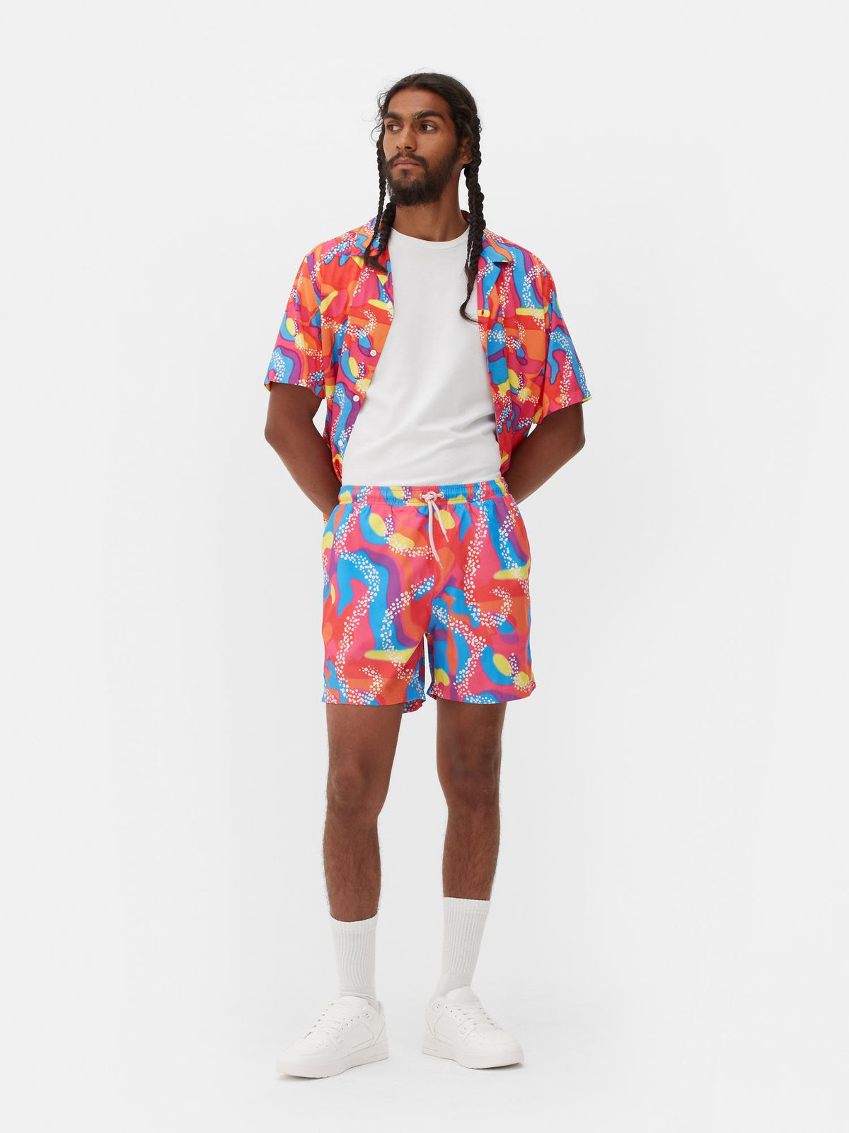 Barbie The Movie Ken Neon Swimming Shorts - Multi
