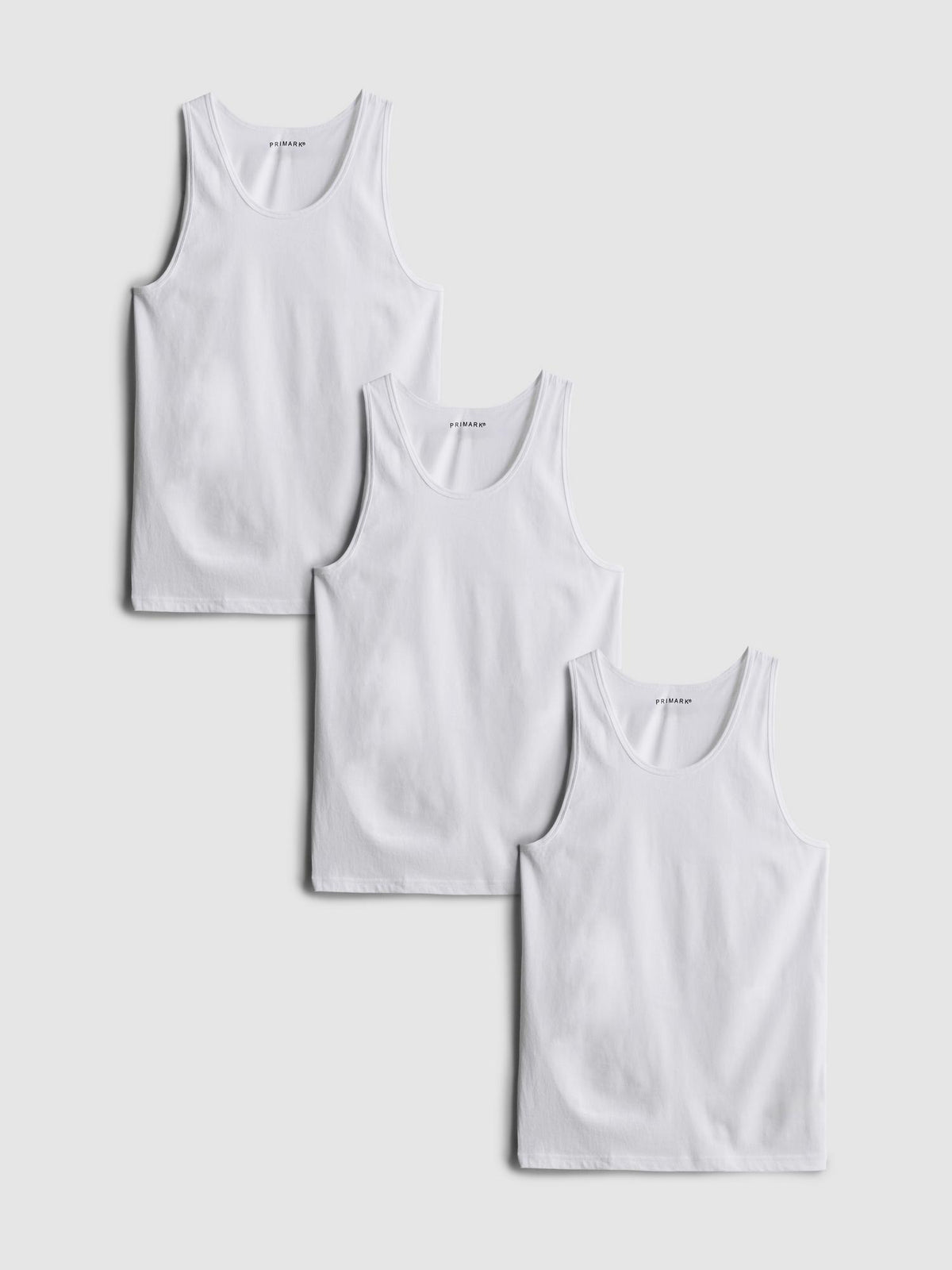 3pk Essential Vest Tops - White