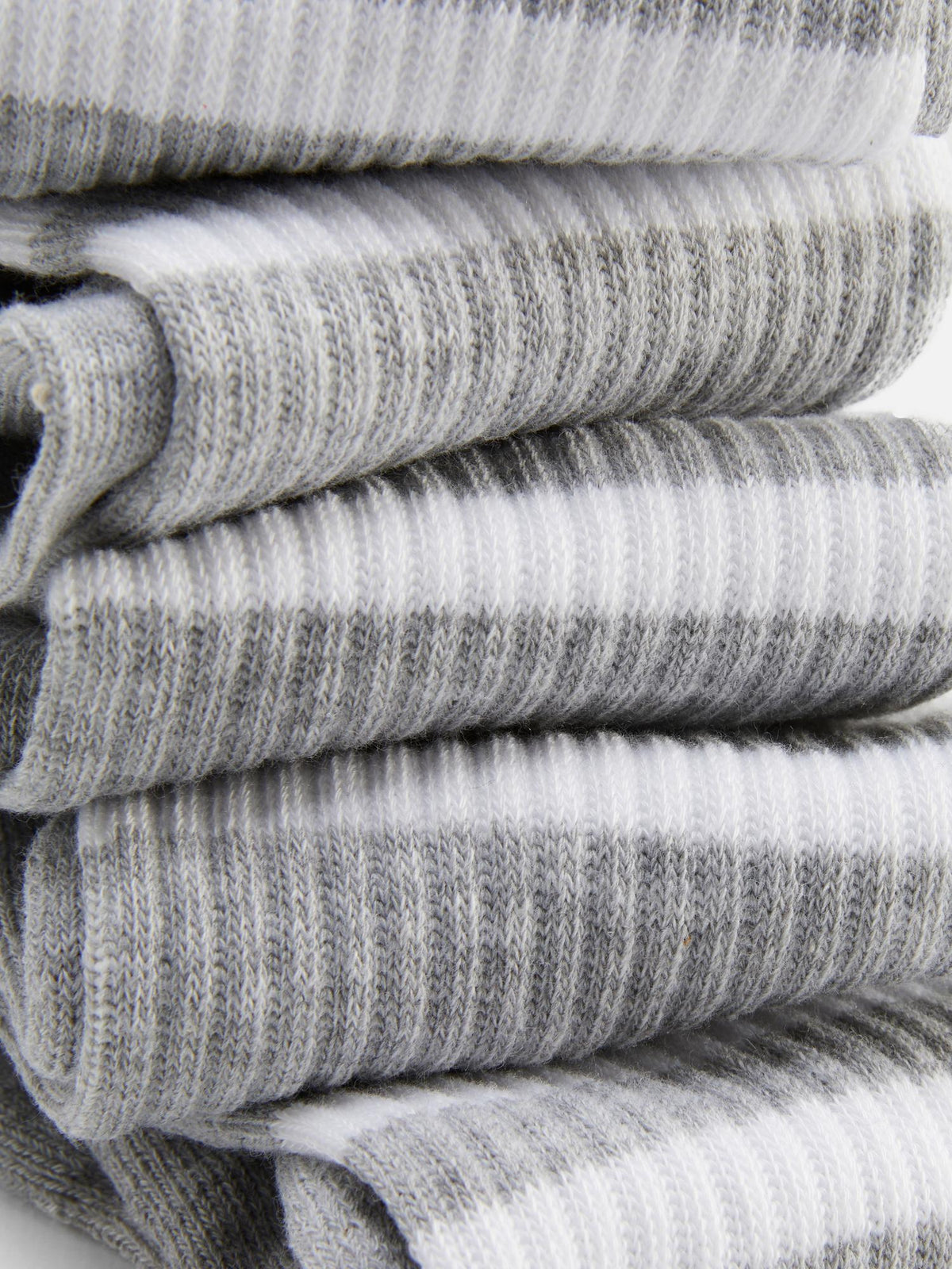 5pk Striped Sports Socks - Grey