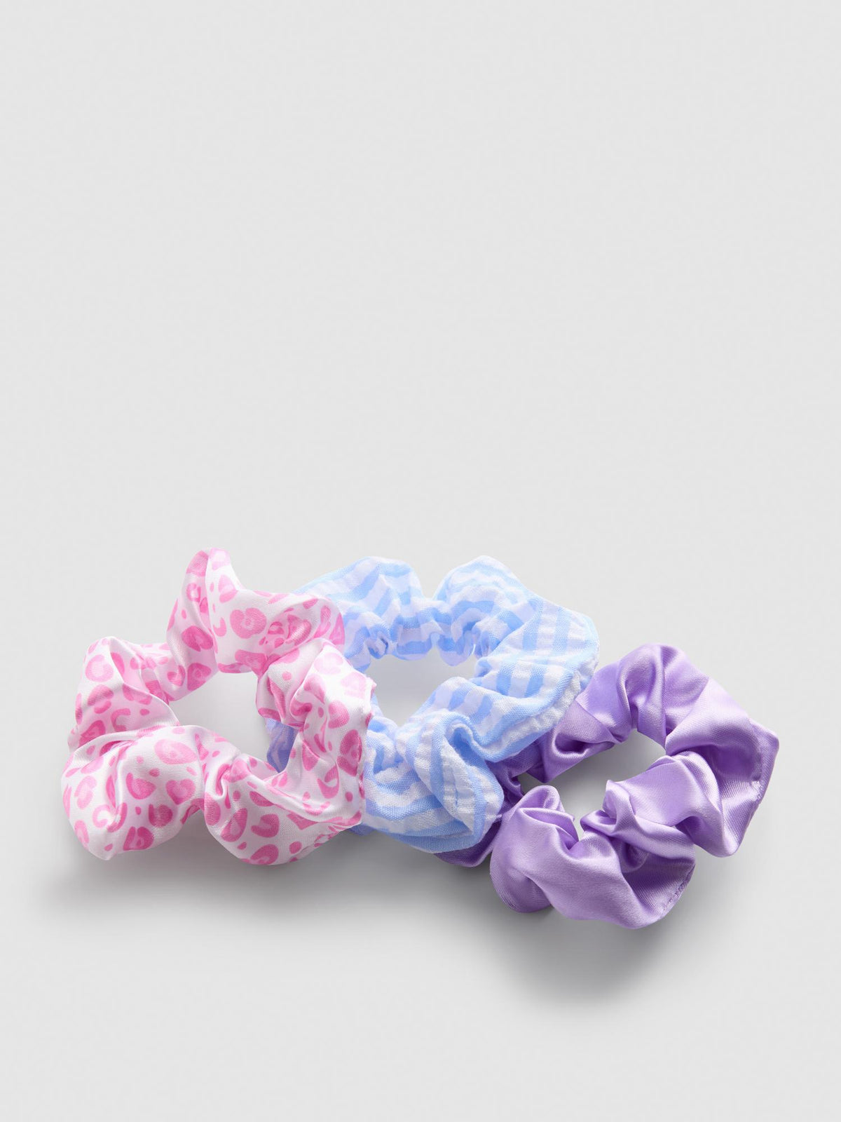 3pk Mixed Scrunchies - Pink