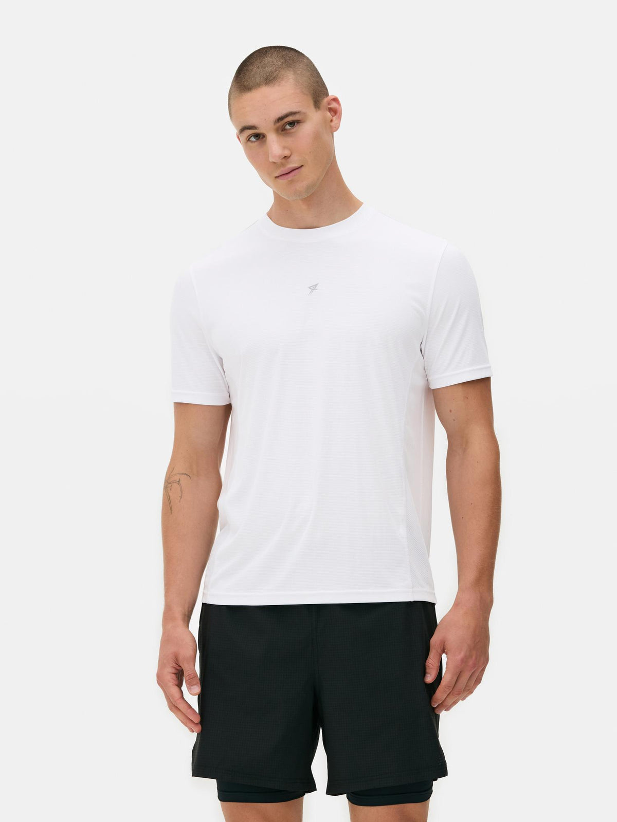 Short Sleeve Gym T-Shirt - White