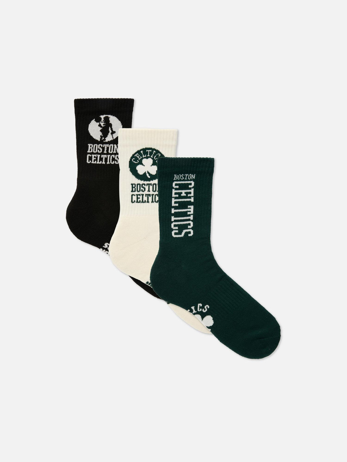 3pk NBA Boston Celtics Crew Socks - Green