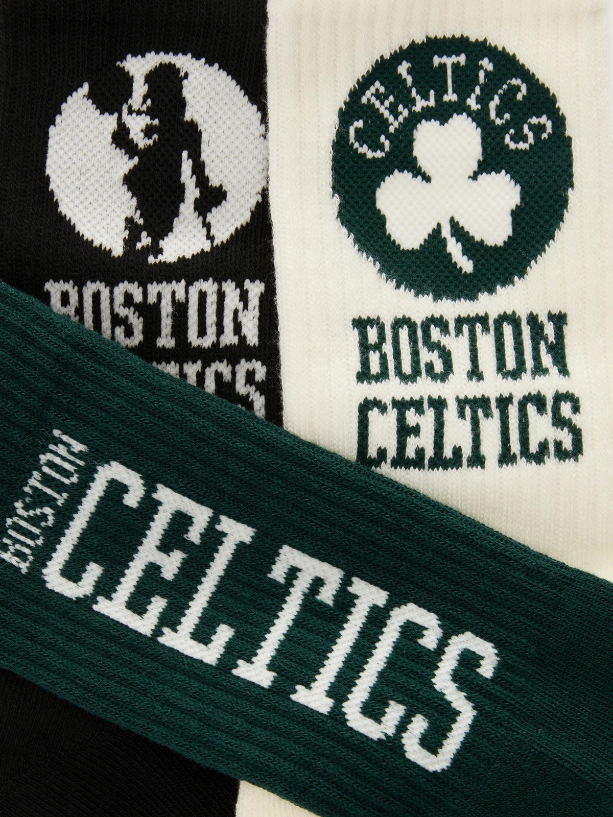 3pk NBA Boston Celtics Crew Socks - Green
