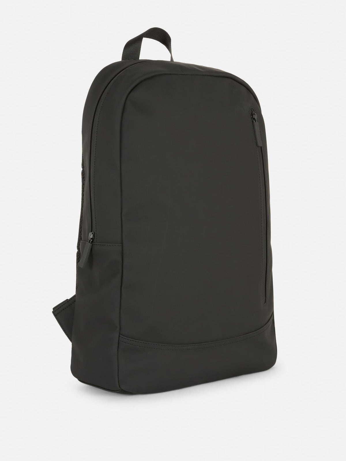 Casual Zip-Up Backpack - Black