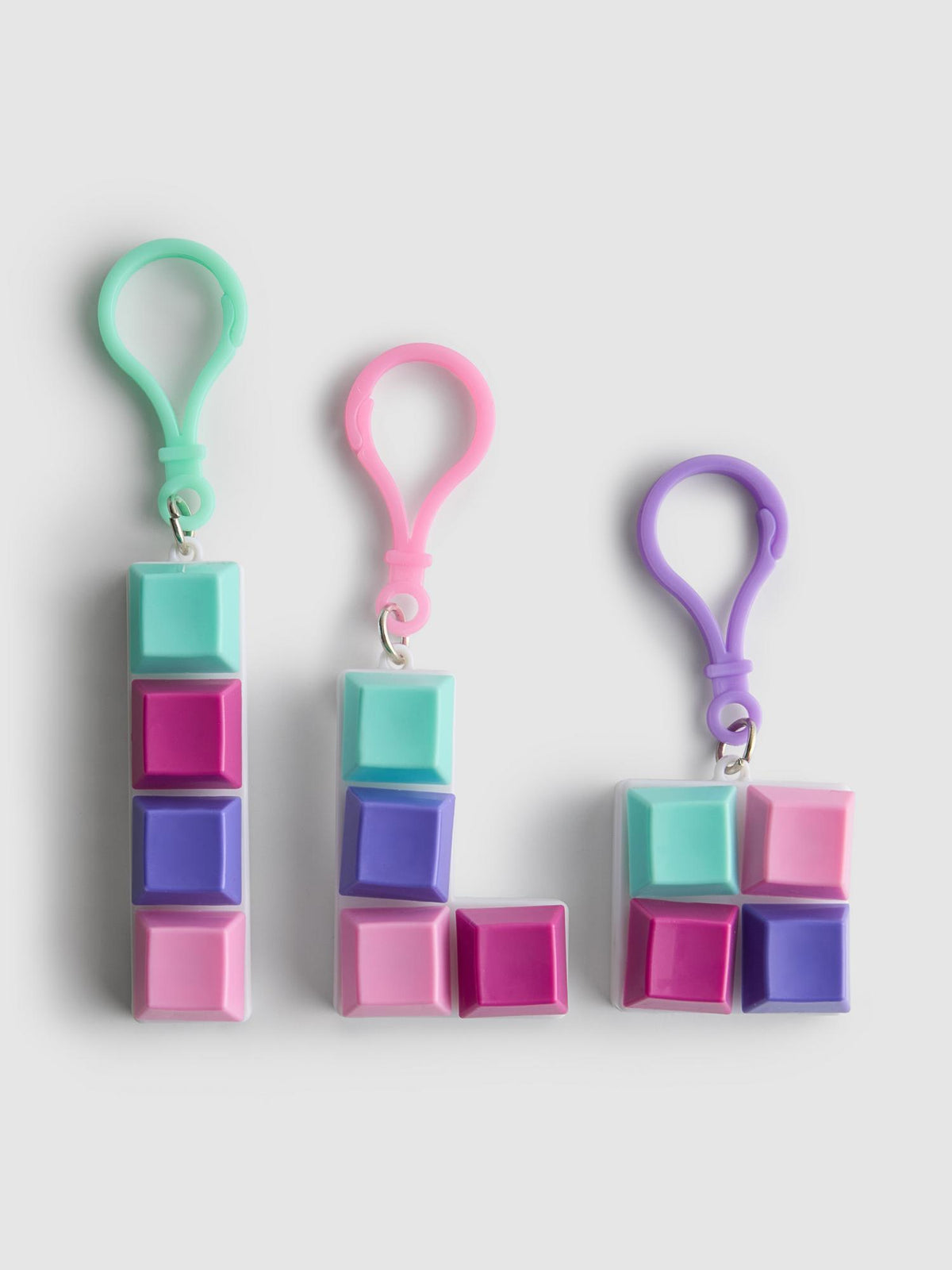 3pk Keyboard Keyring Fidget Toys - Multi