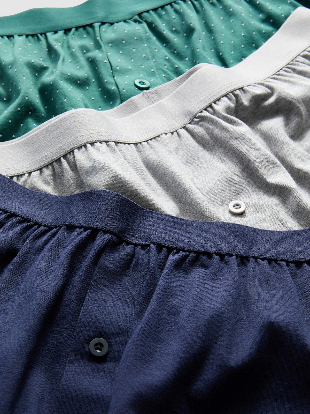 3pk Loose Fit Boxer Shorts - Teal