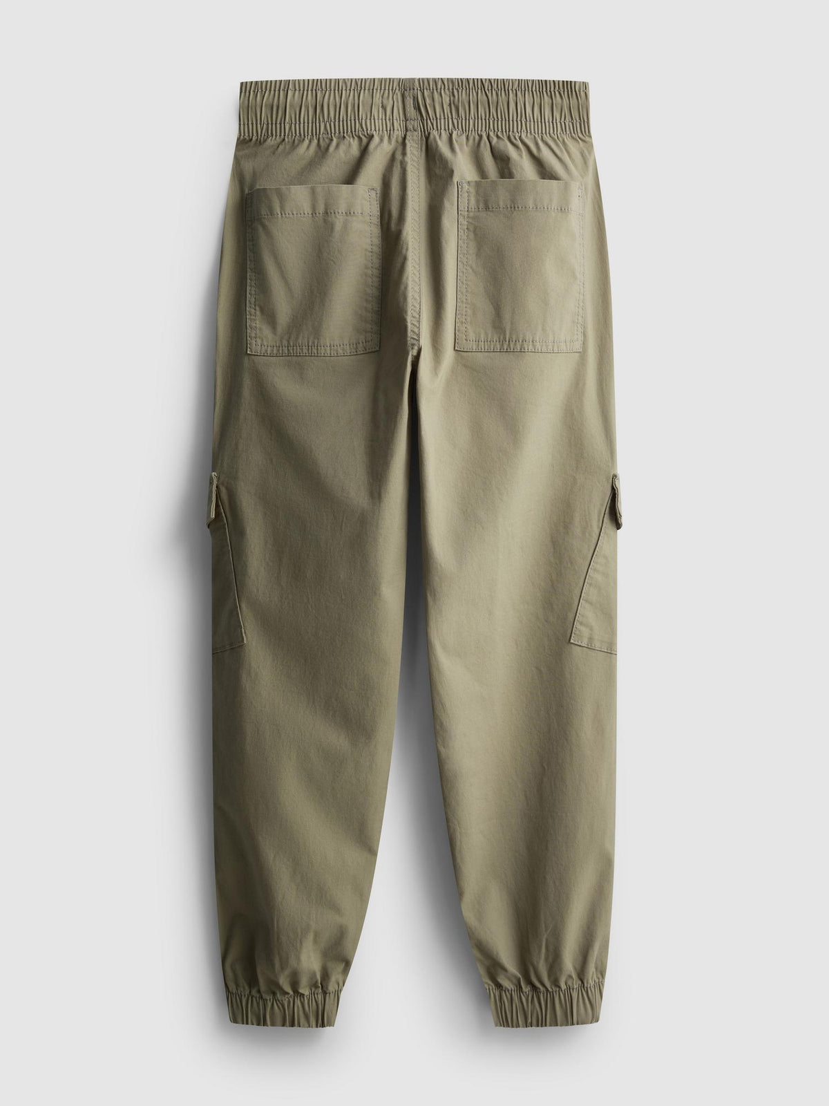 7-15yrs | Cuffed Cargo Trousers - Khaki