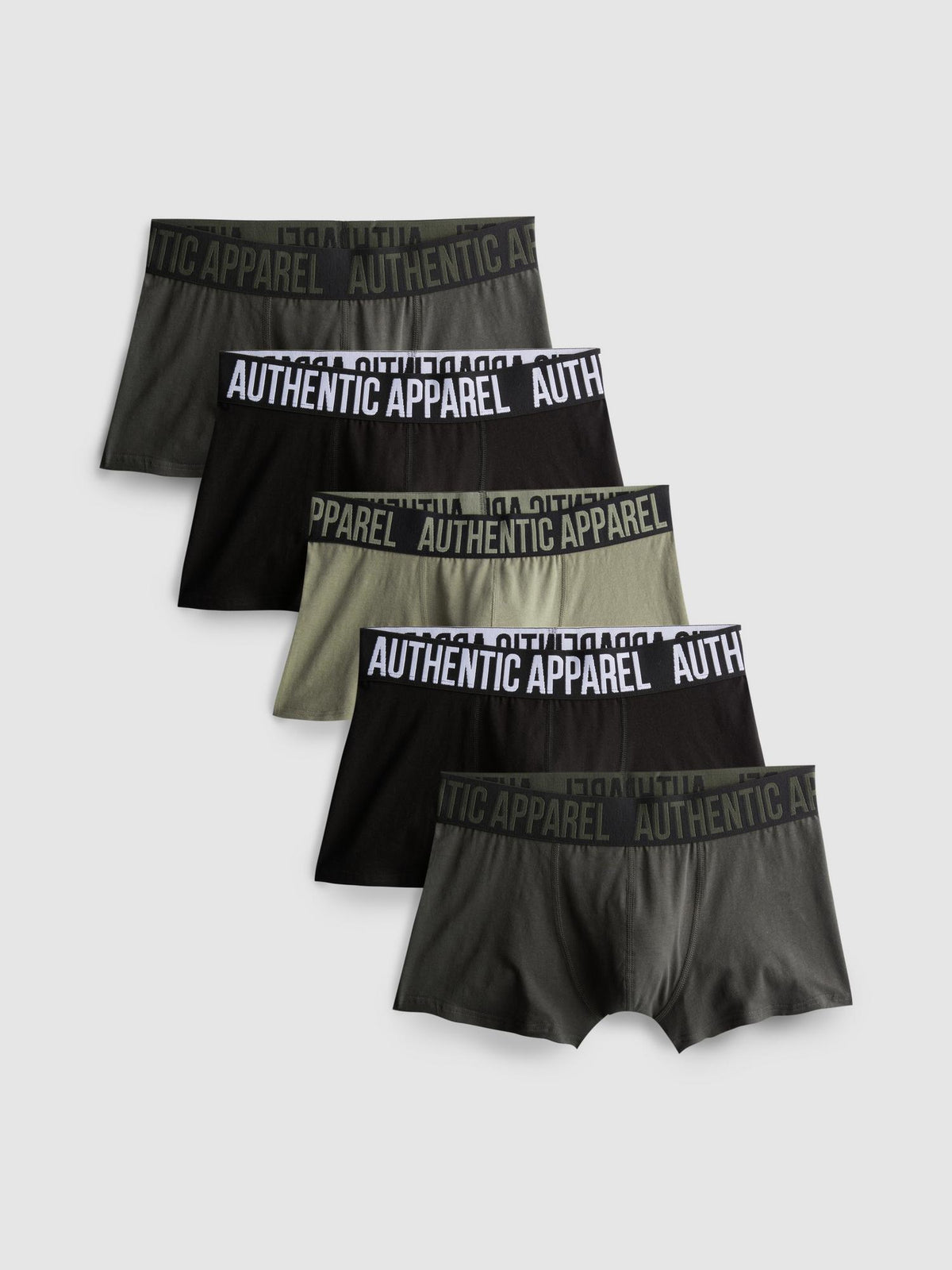 5pk Patterned Hipster Briefs - Khaki