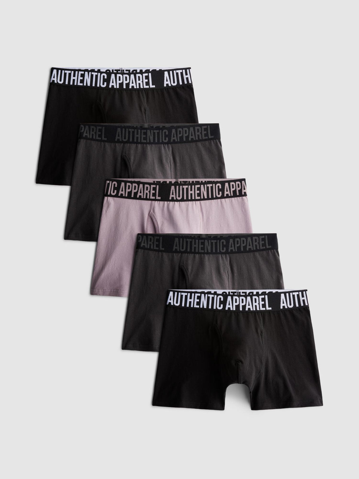 5pk Authentic Apparel  Trunks - Pink