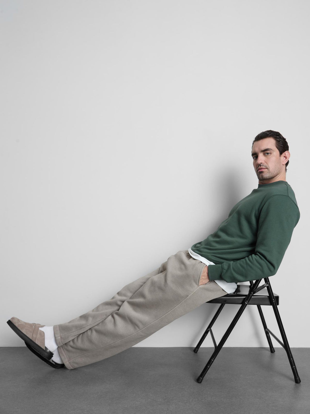 Essential Crew neck Sweatshirt - Green
