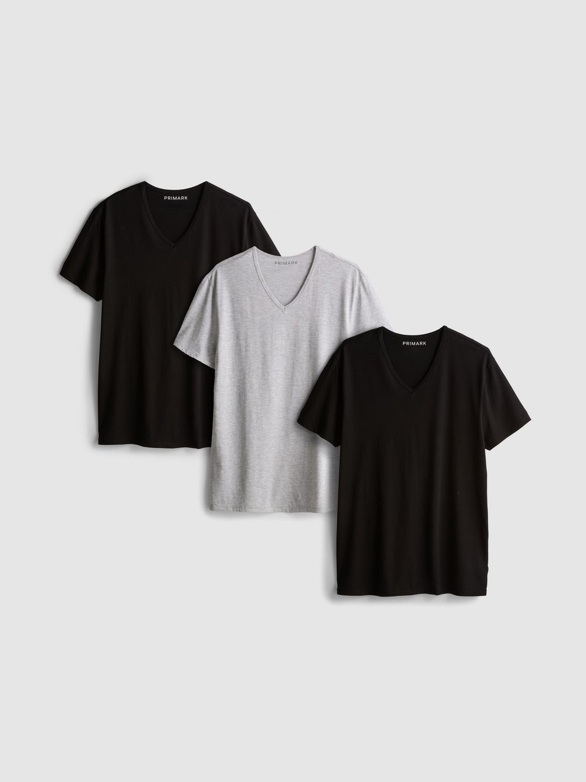 3pk Slim Fit V-Neck T-Shirts - Black