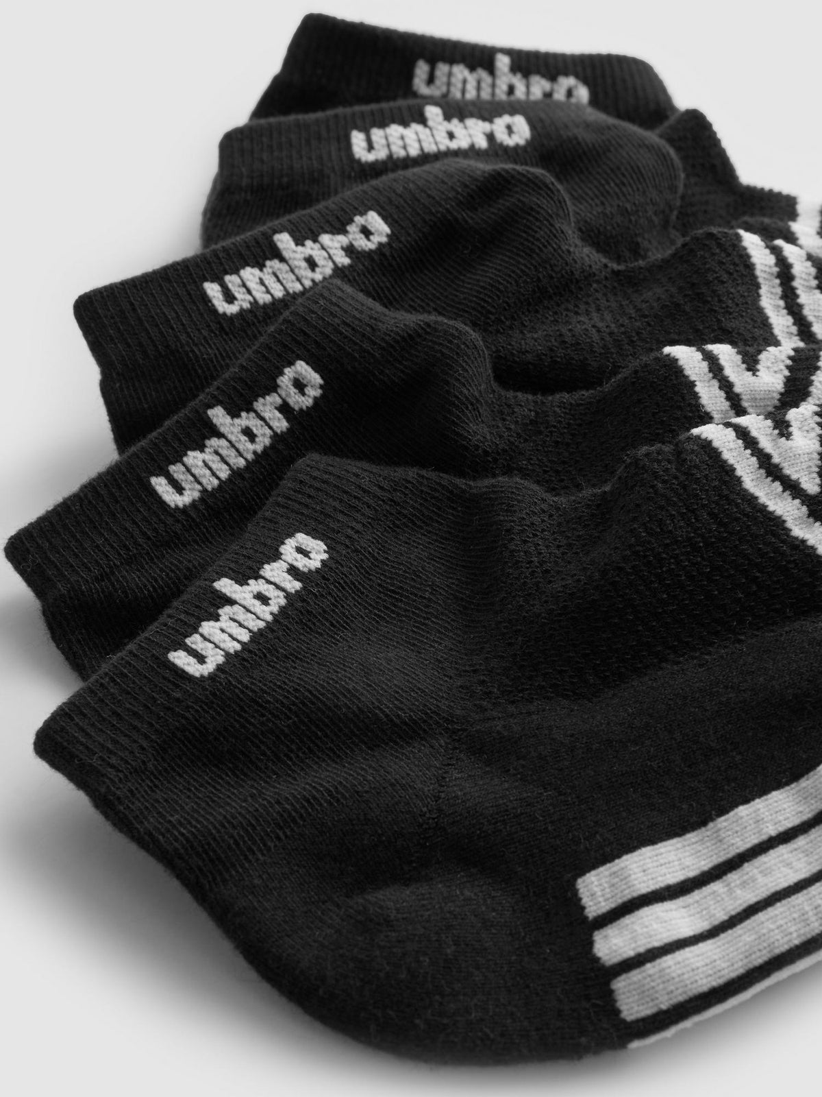 5pk Umbro Trainer Socks - Black