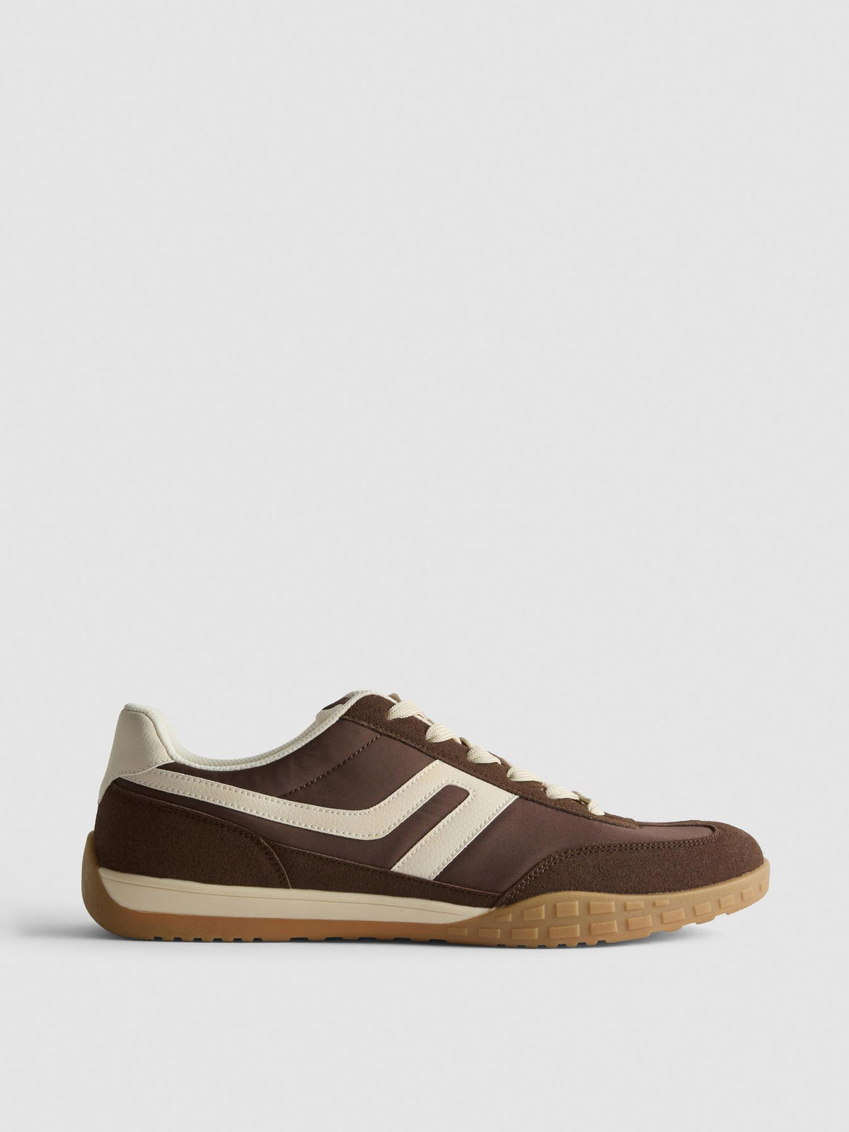 Contrast Panel Trainers - Brown