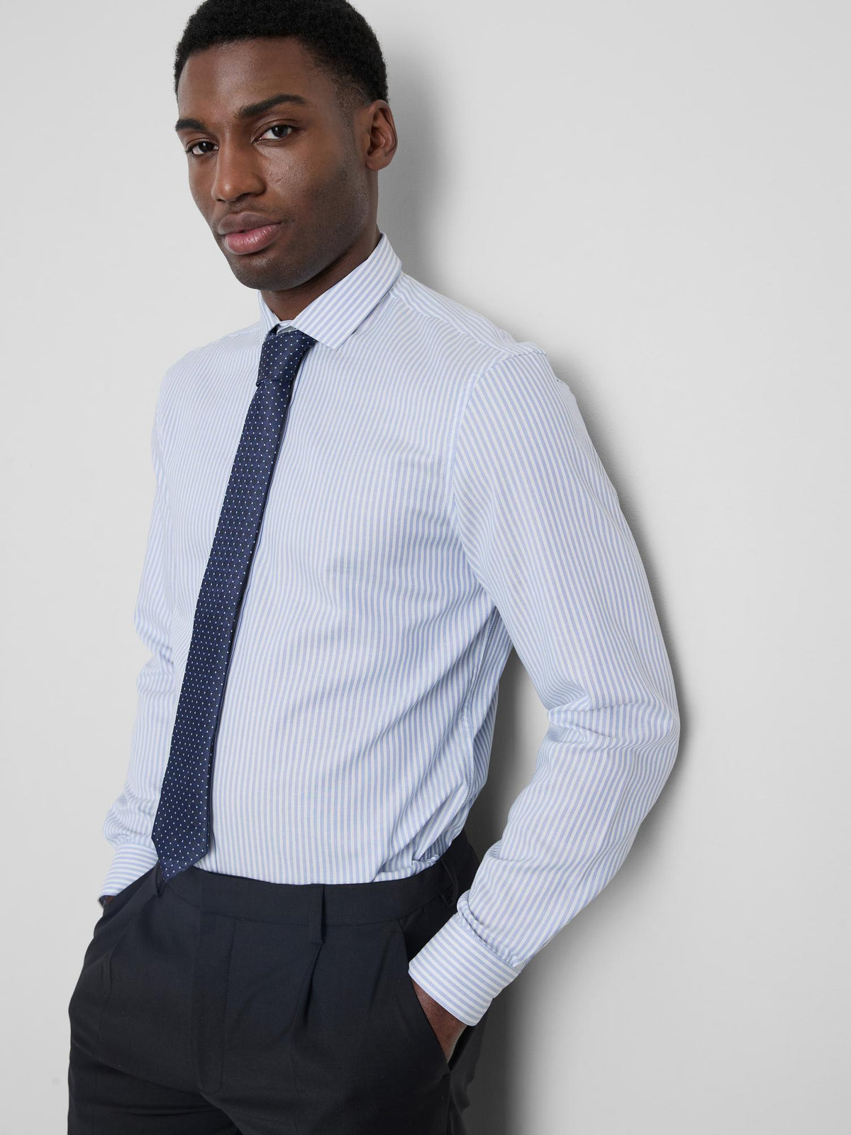 Stripe Formal Shirt - Blue