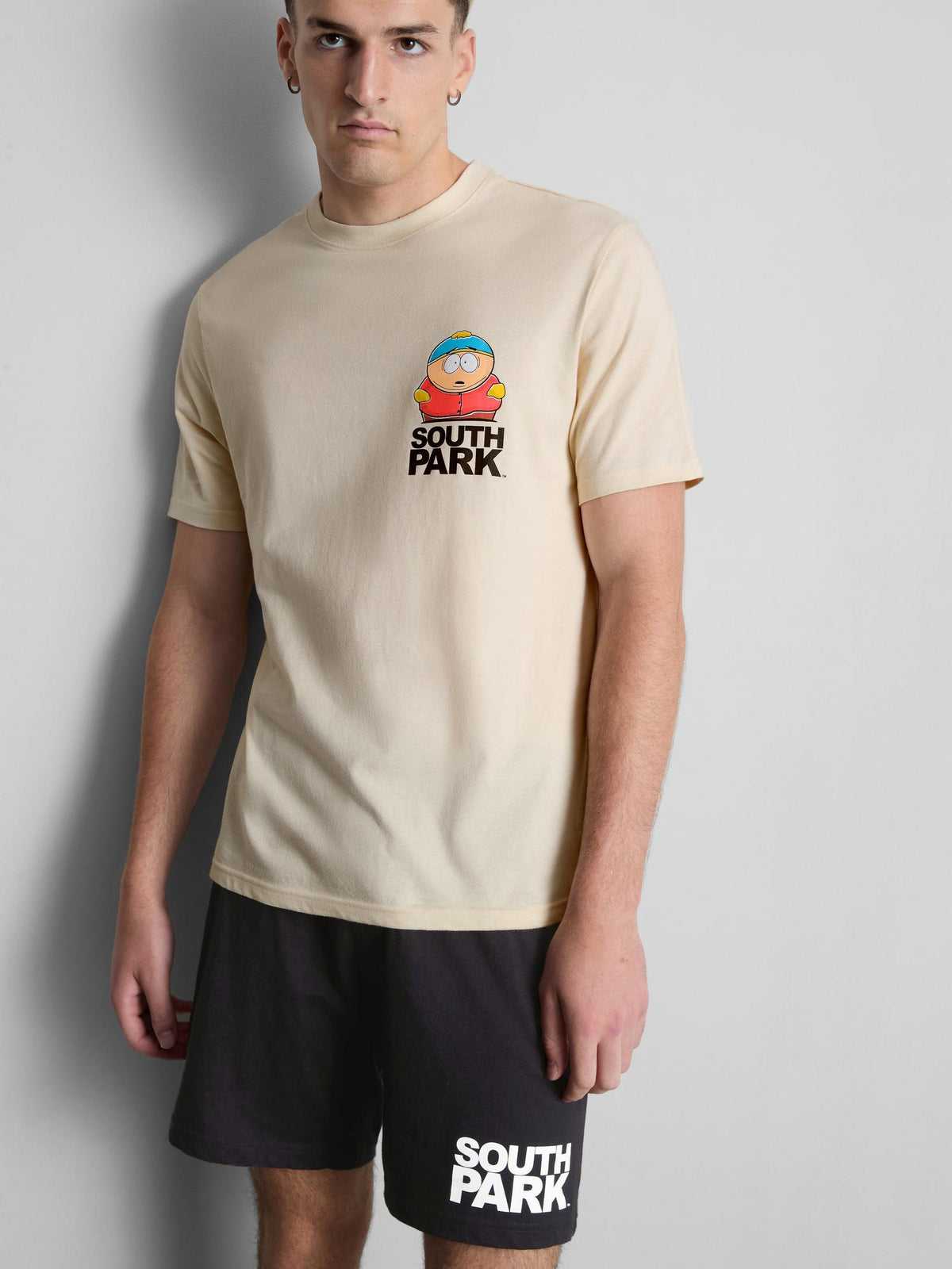 South Park Pure Cotton Short Pyjama Set - Ecru