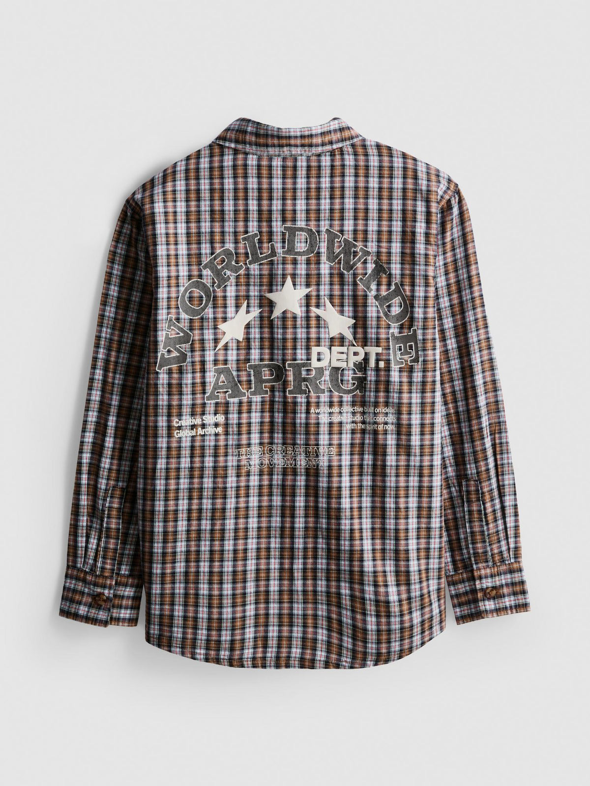 7-15yrs | Printed Long Sleeve Shirt - Brown