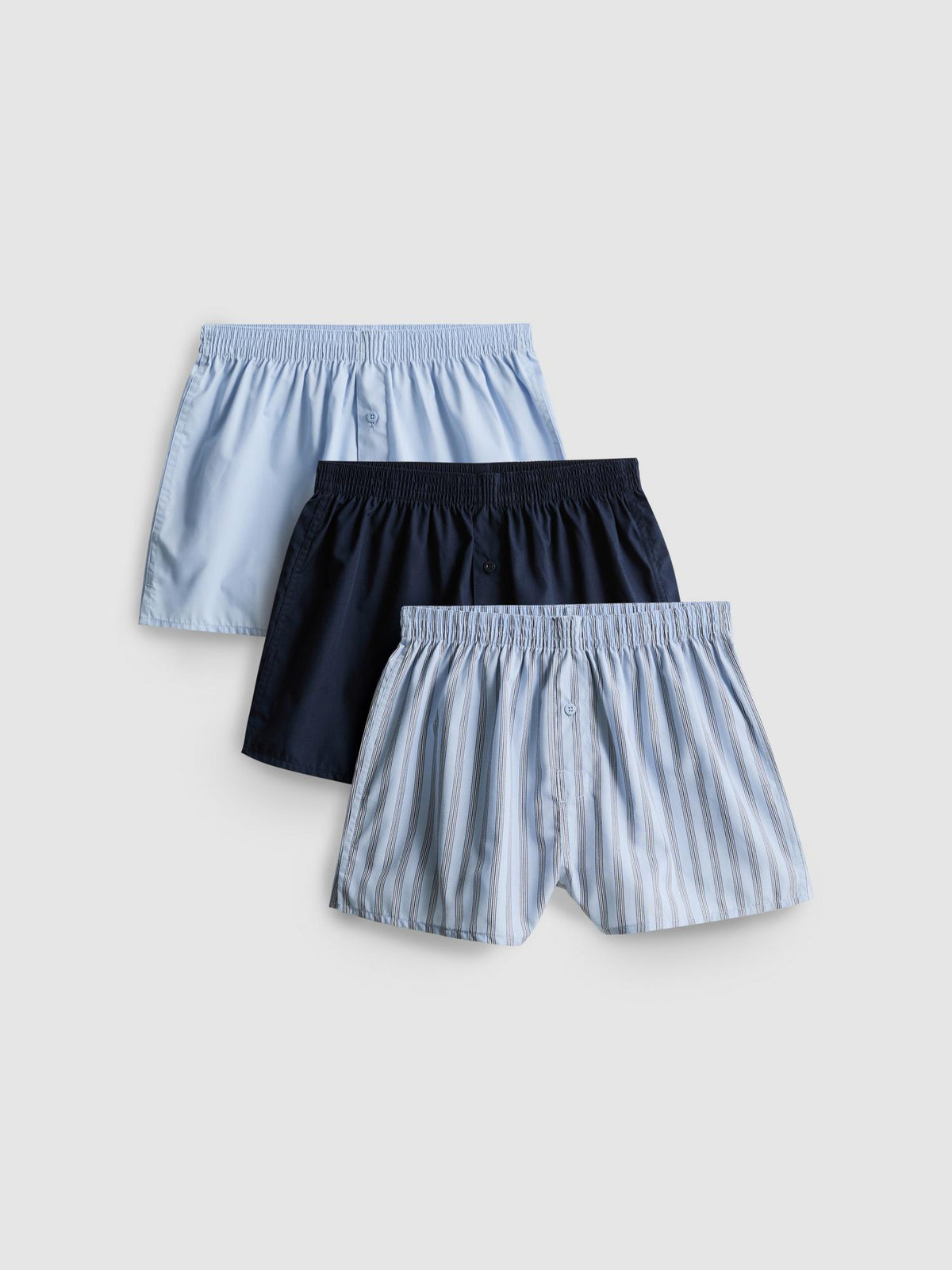 3pk Stripe Boxer shorts - Blue