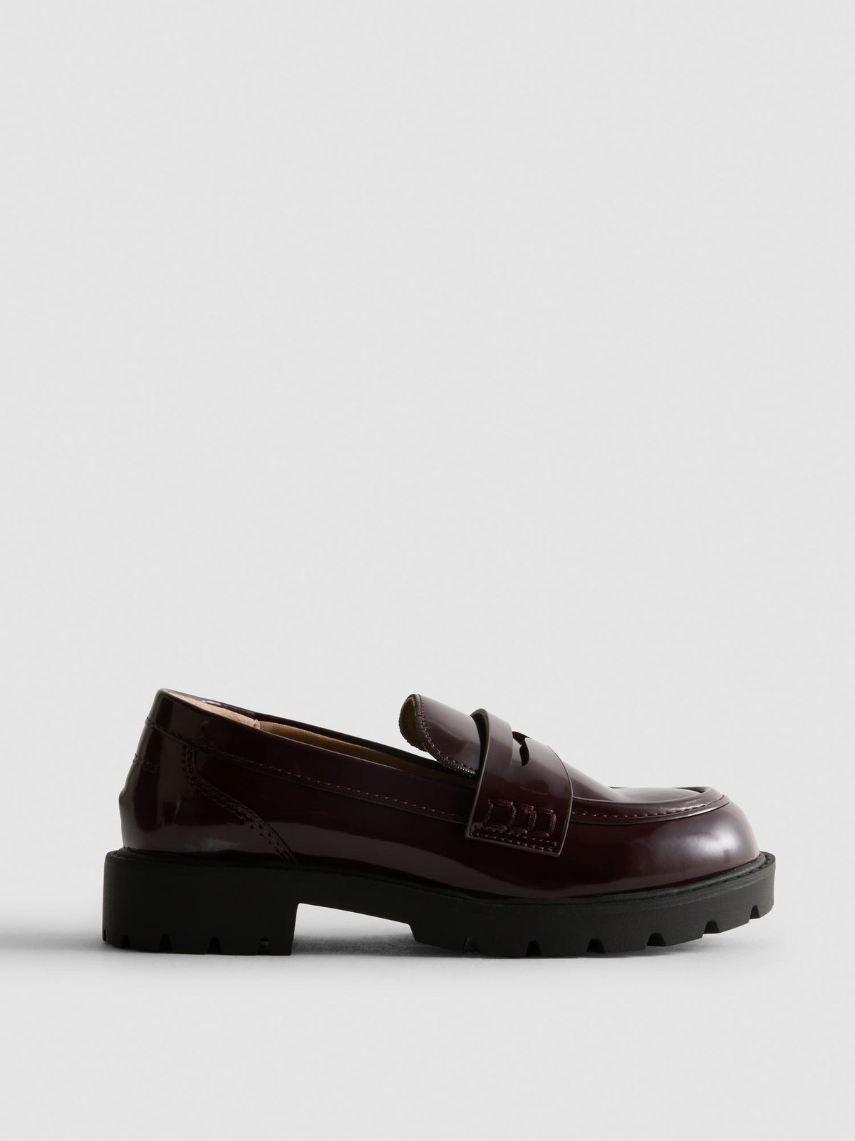 Chunky Loafers - Burgundy