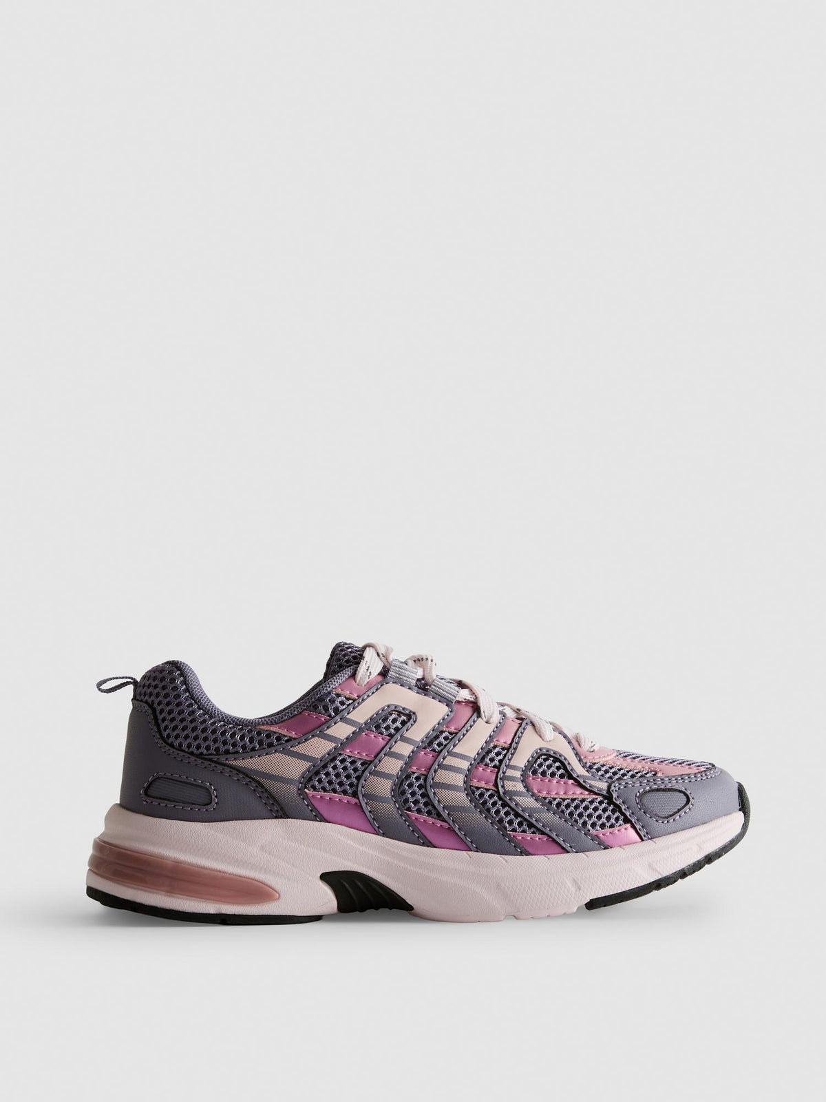 Stripe Low-Top Trainers - Purple