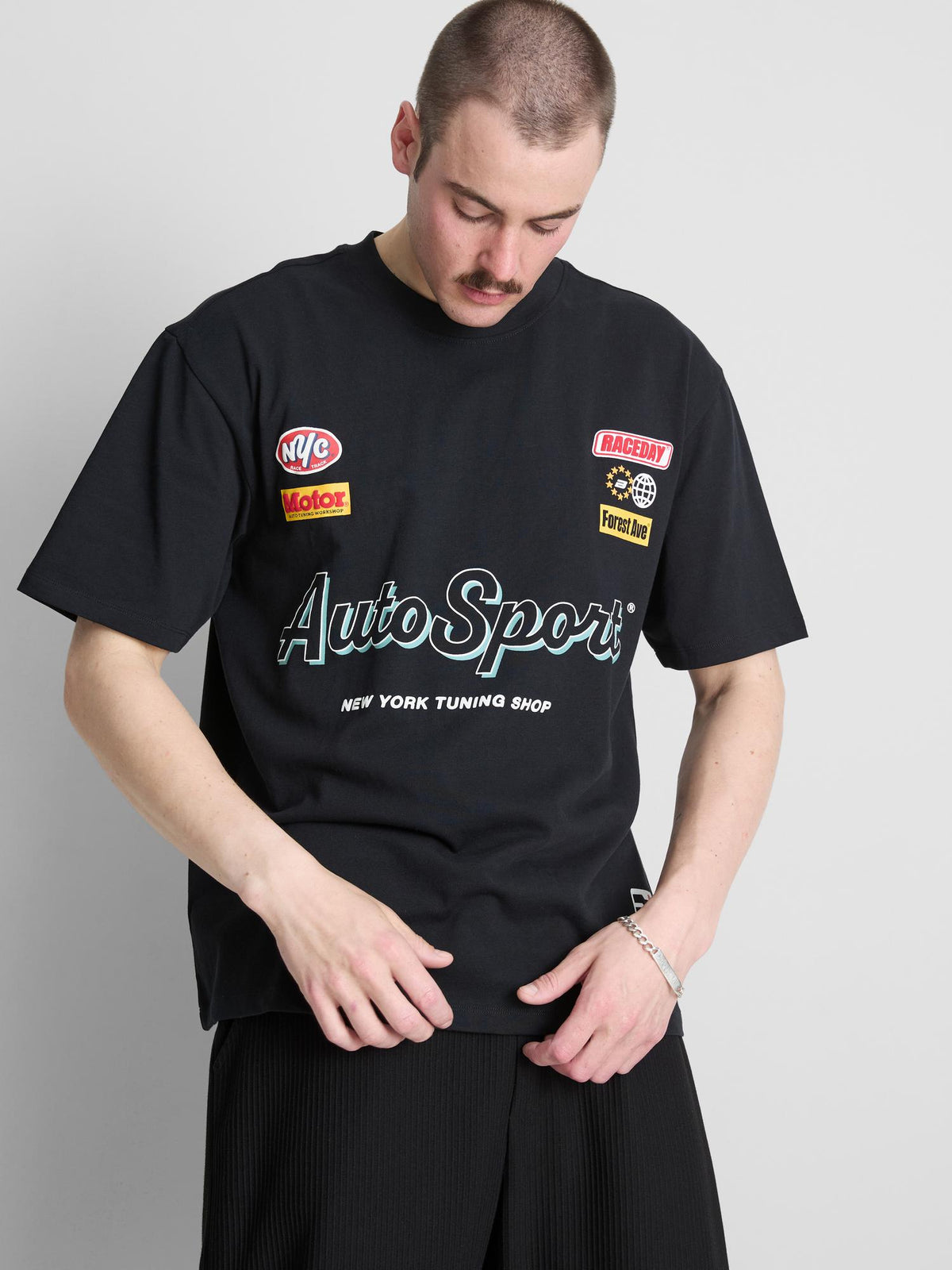 Auto Sport Graphic T-Shirt - Black