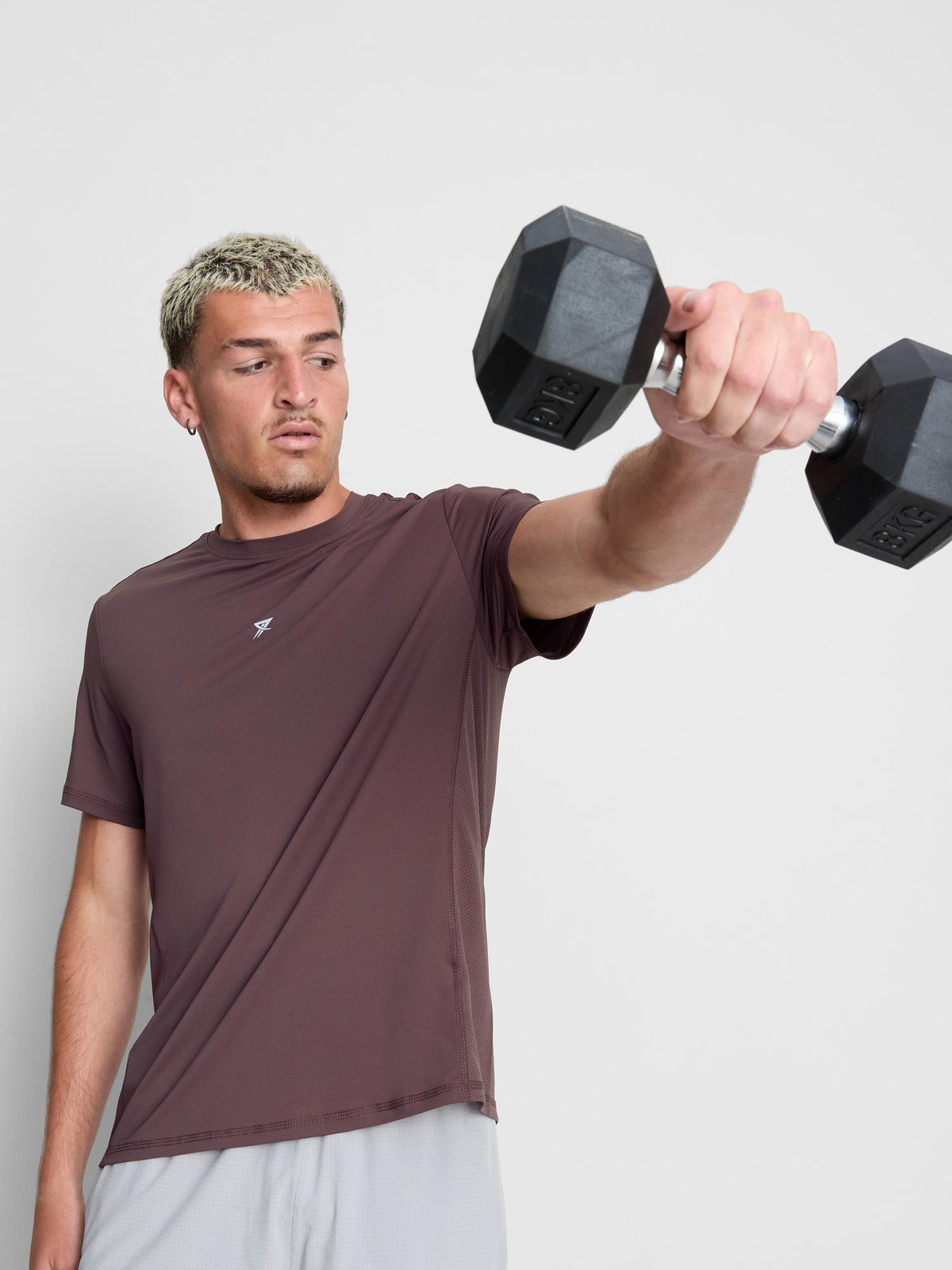Panelled Gym T-Shirt - Pink