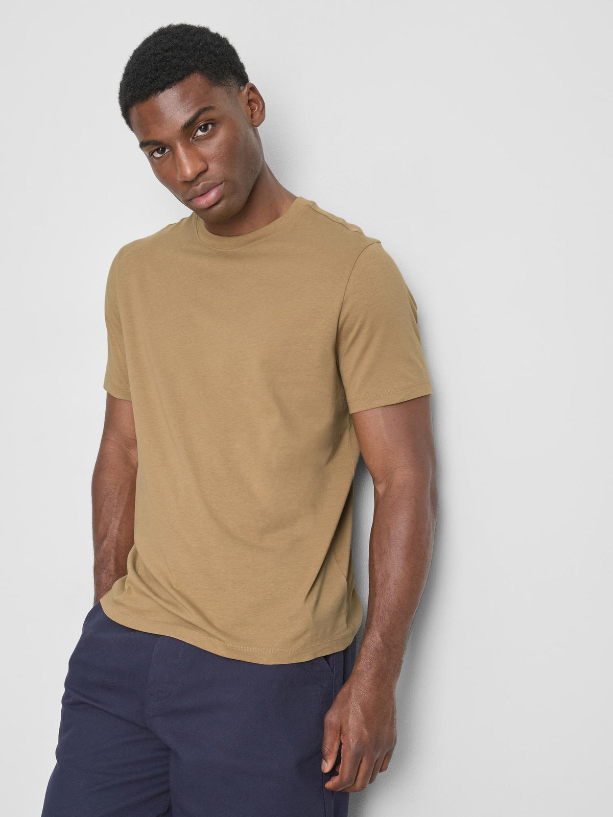 Pure Cotton Regular Fit T-Shirt - Mustard