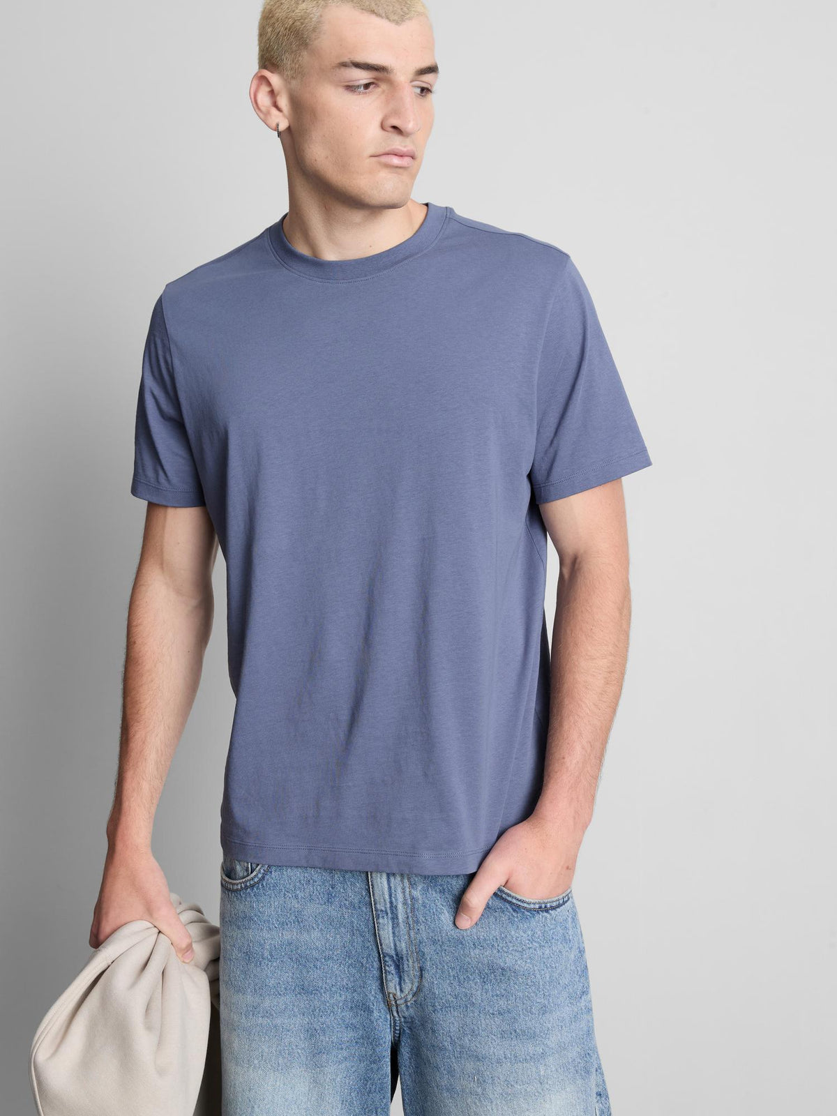 Pure Cotton Regular Fit T-Shirt - Blue