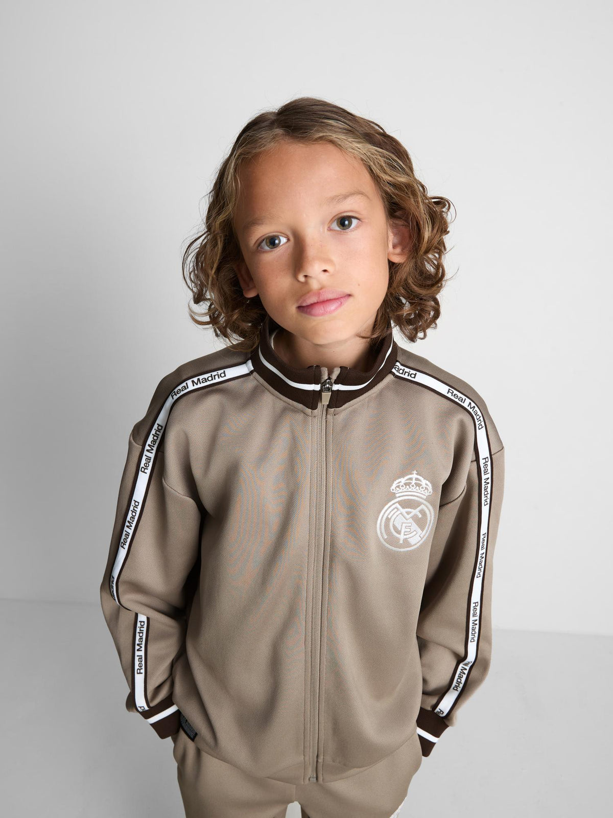 7-15yrs | Real Madrid CF Sweatshirt - Stone