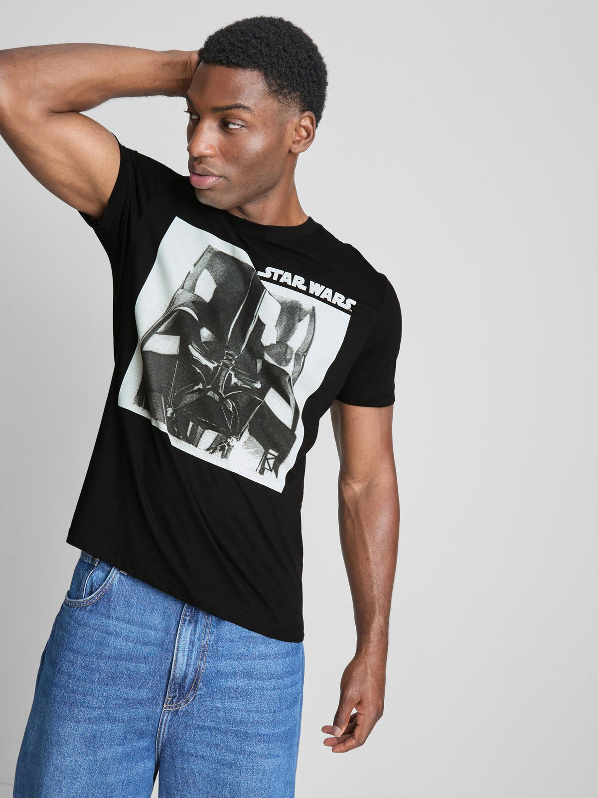 Star Wars Pure Cotton Graphic T-Shirt - Black