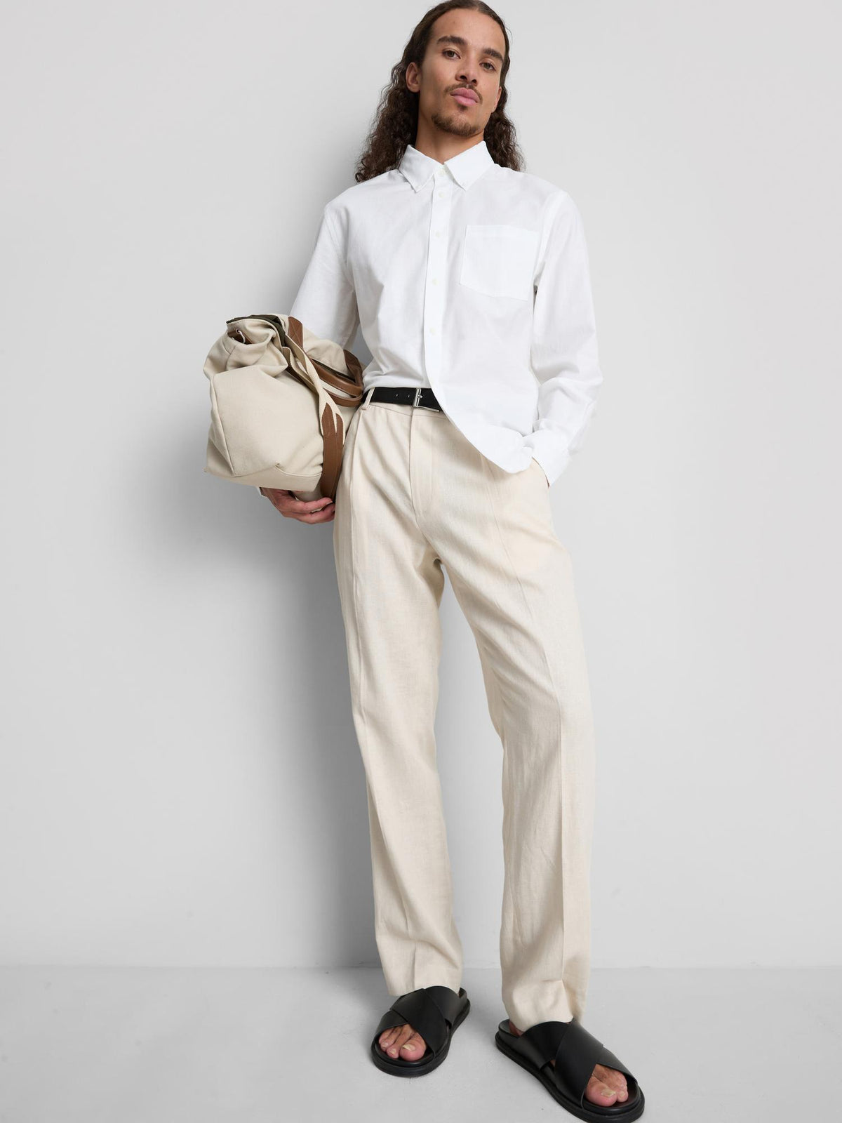 Pure Cotton Regular Fit Oxford Shirt - White
