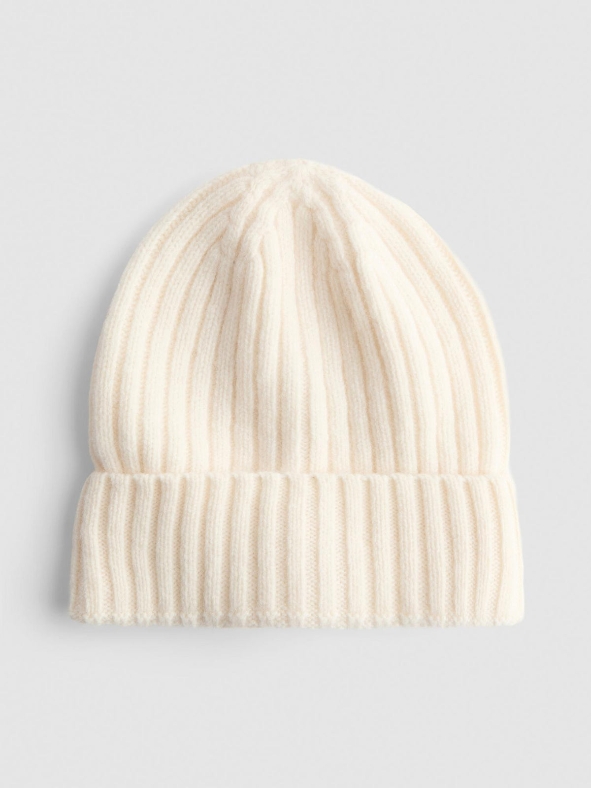 The Edit Pure Wool Beanie - Cream
