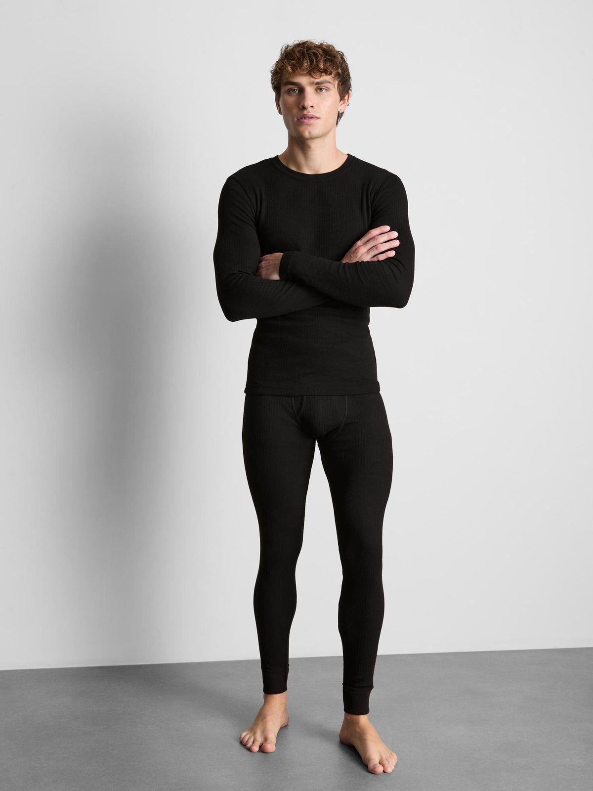 Heat IQ Warm Thermal Ribbed Top - Black