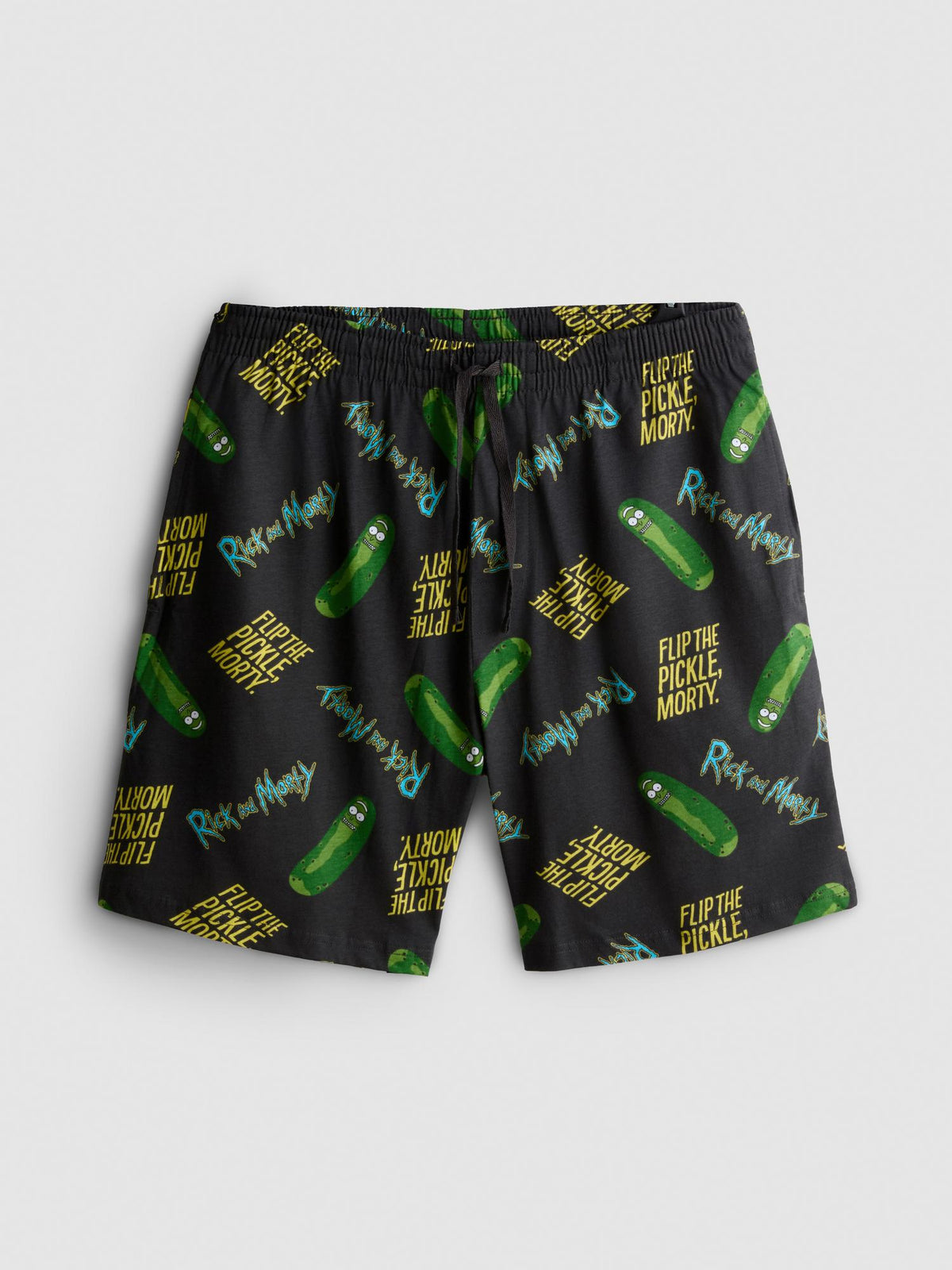Rick and Morty Pickle Rick Pure Cotton Boxers - Charcoal