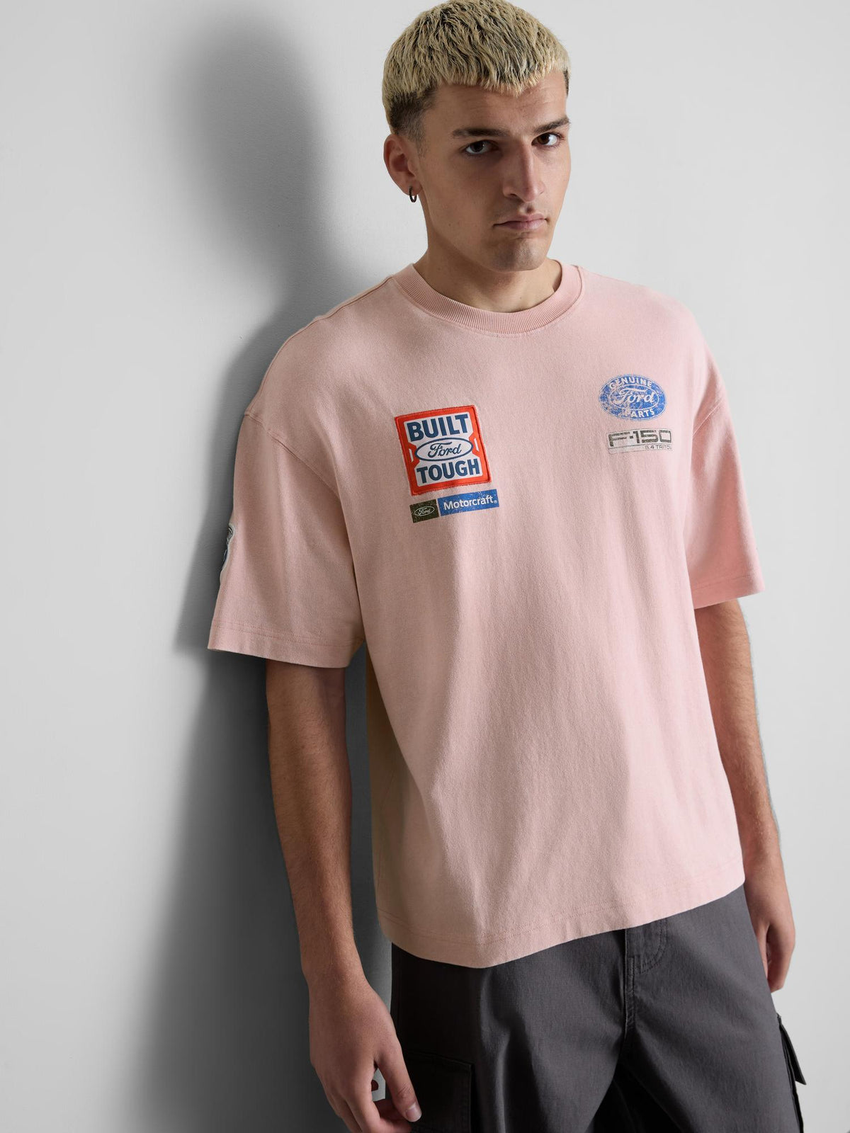 Ford Pure Cotton Badge T-Shirt - Pink