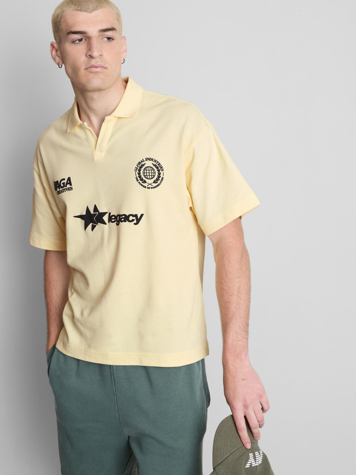 Legacy Graphic Polo Shirt - Yellow