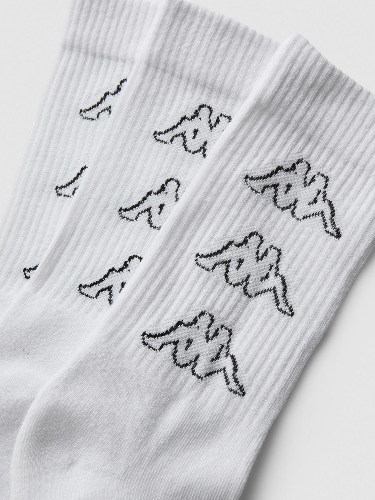 3pk Kappa Cotton Rich Sports Socks - White