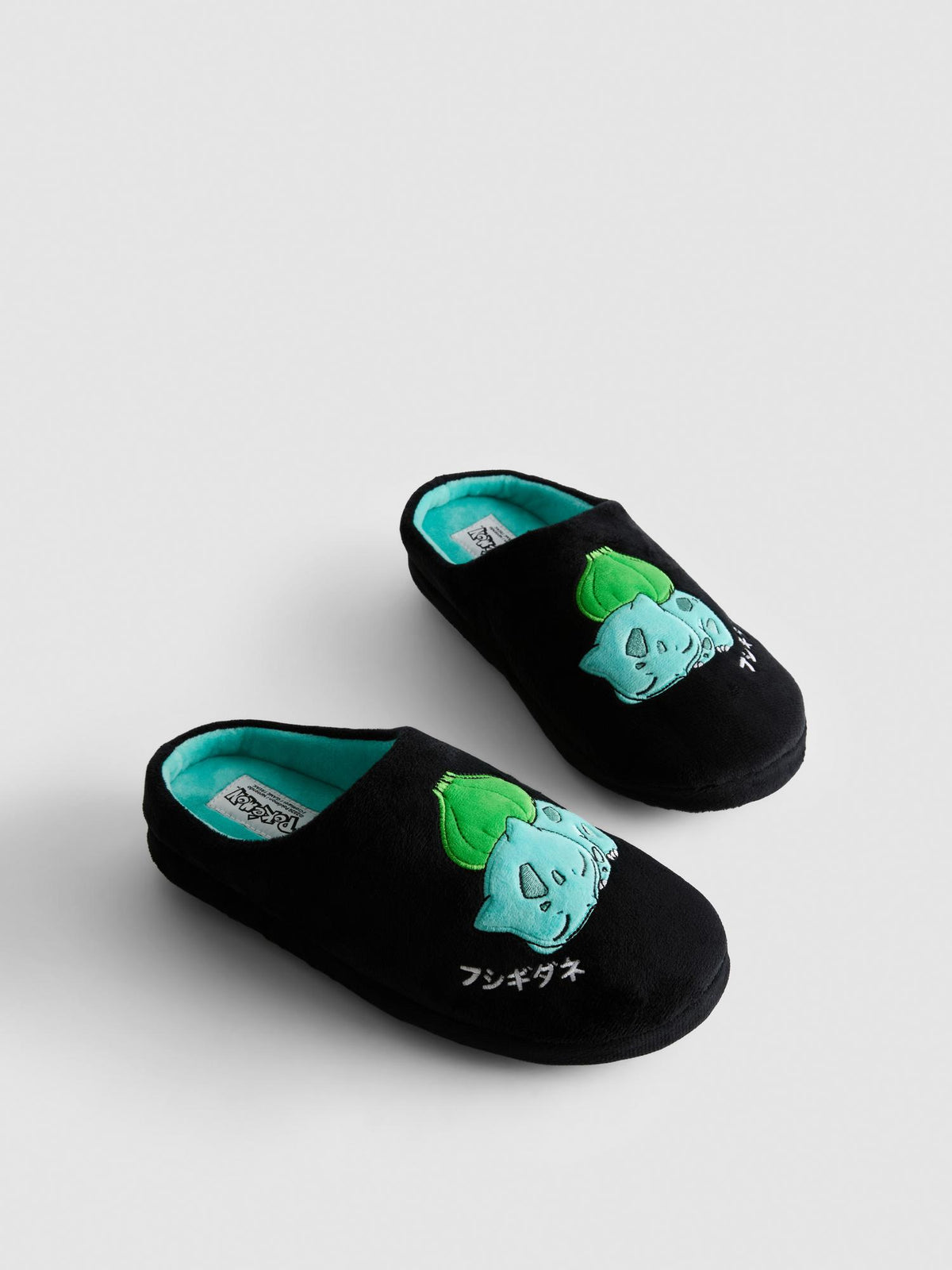 Pokémon Bulbasaur Mule Slippers - Black