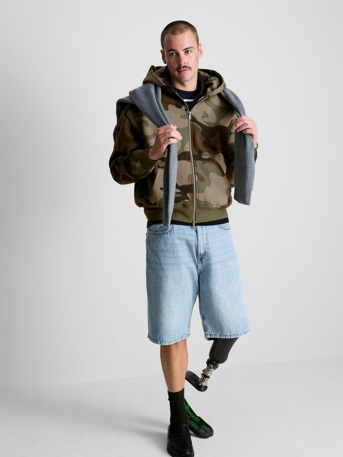 Camo Zip Hoodie - Camouflage