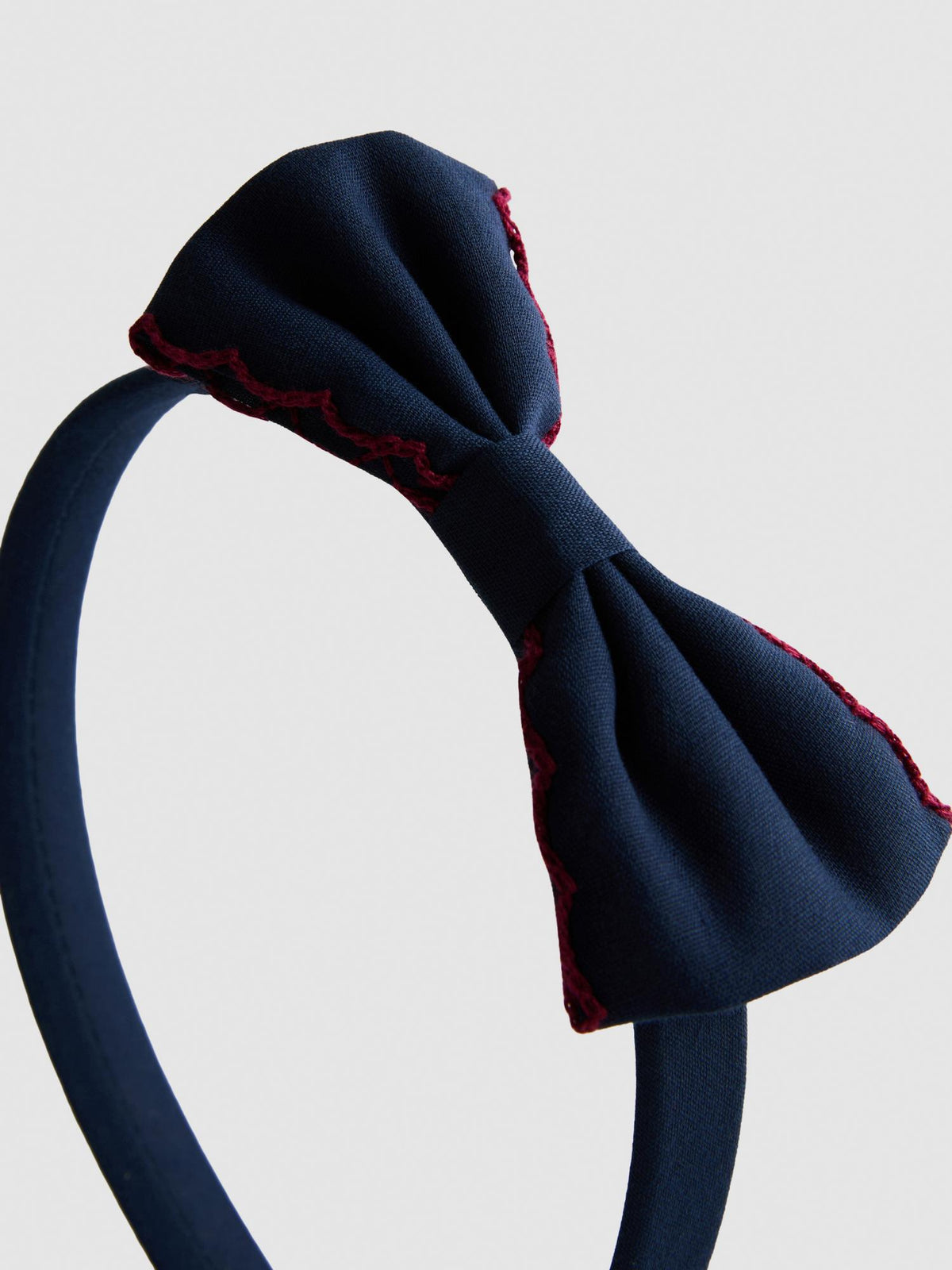 Bow Hairband - Navy
