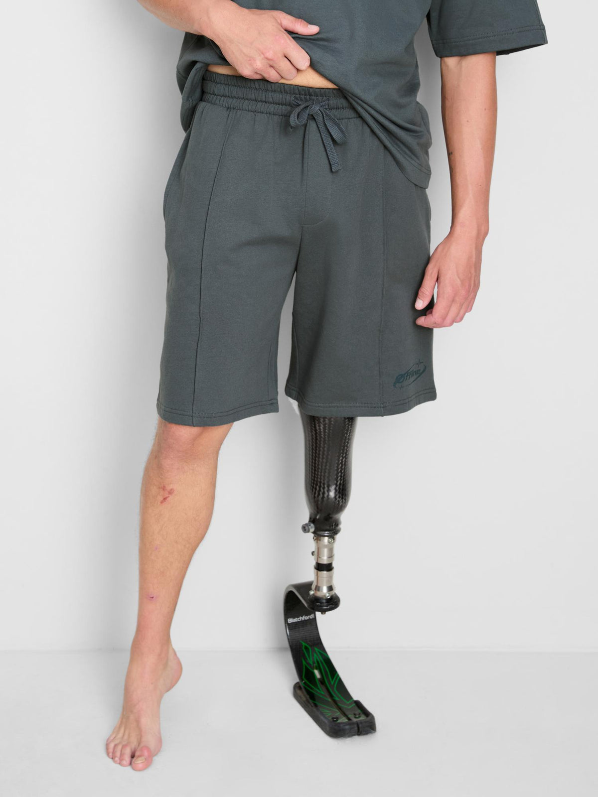 Pure Cotton Pyjama Shorts - Blue