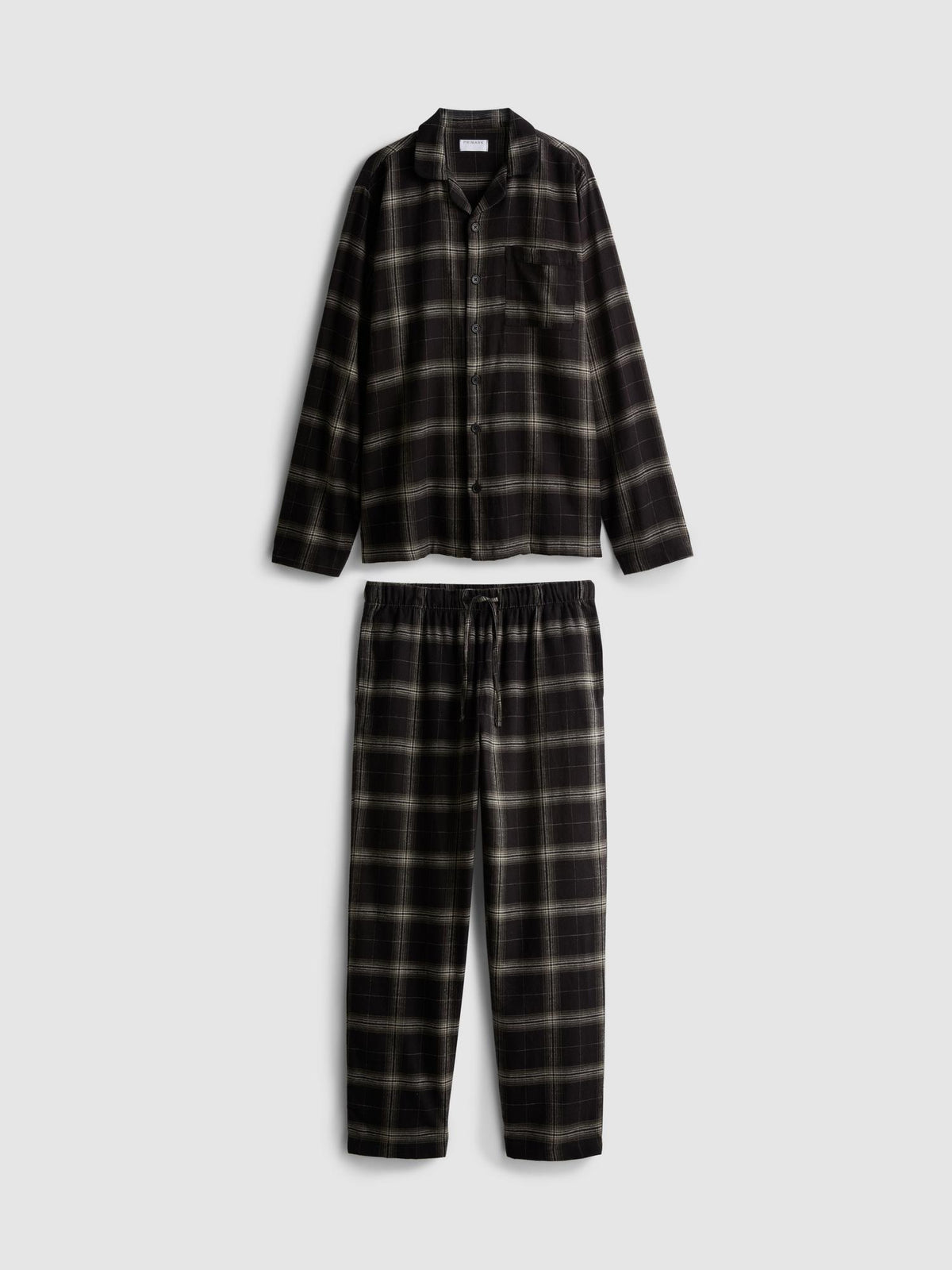 Check Long Pyjamas - Black