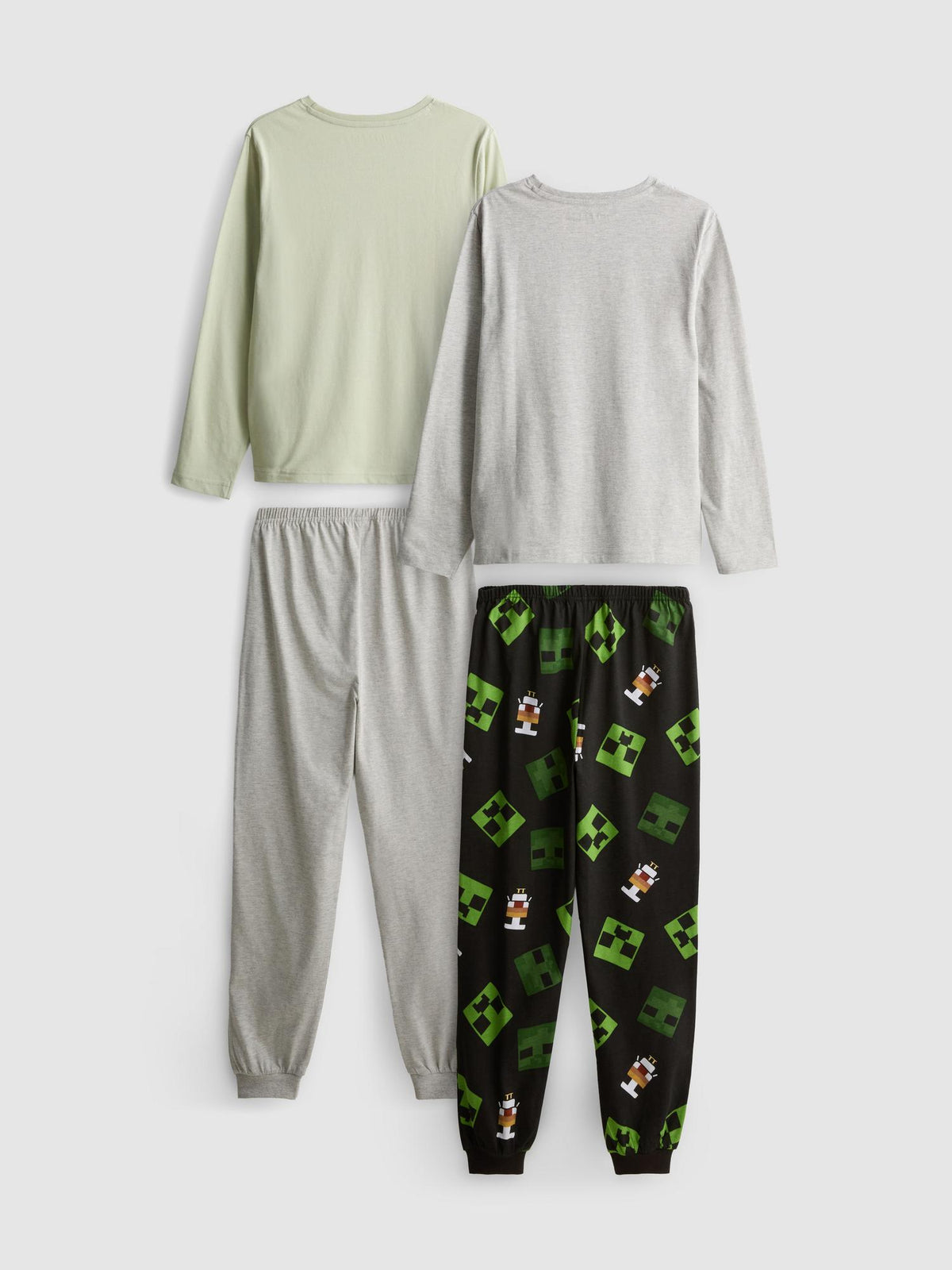 5-15yrs | Minecraft Long Pyjama Set - Charcoal