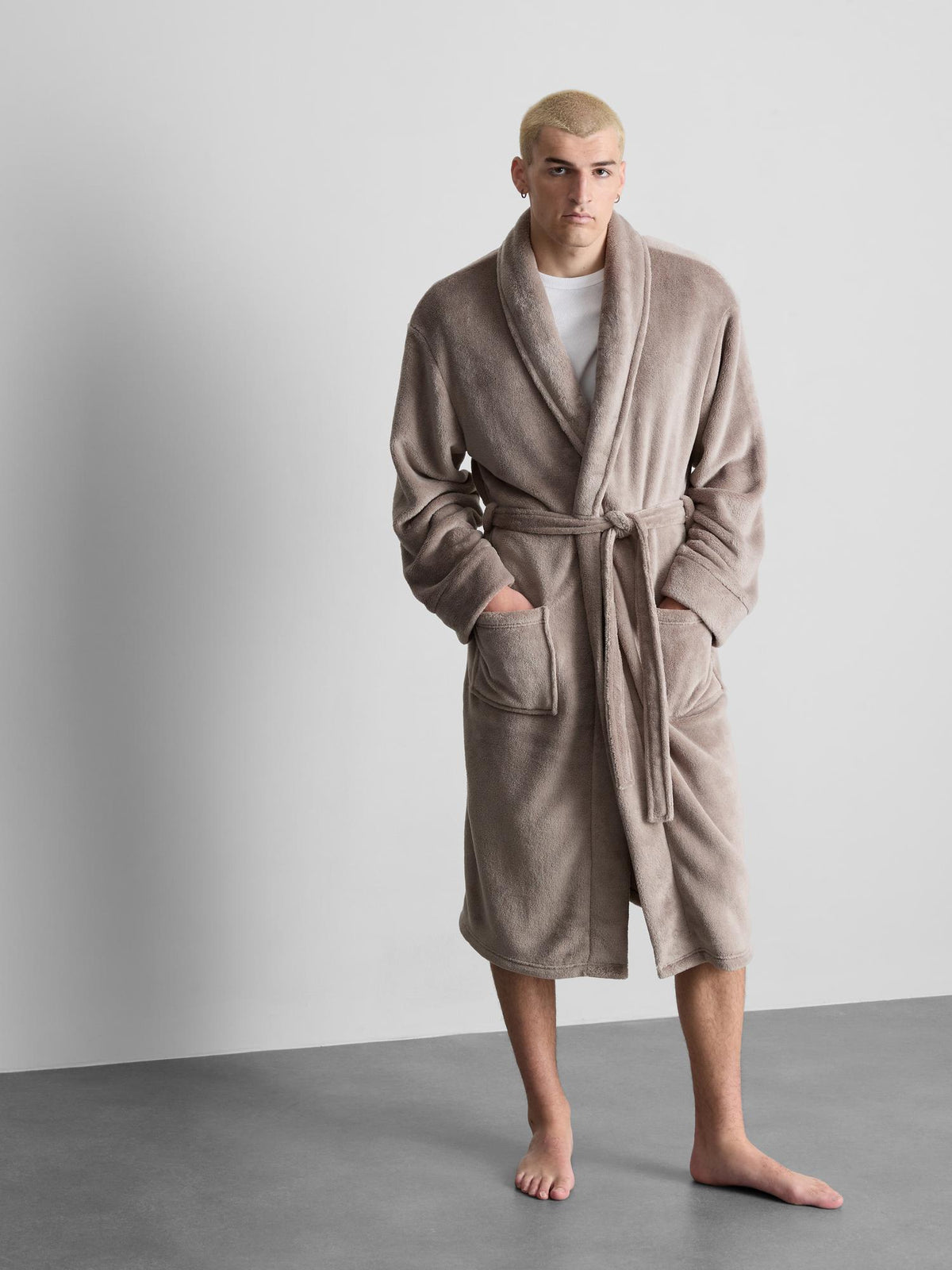 Belted Robe - Stone