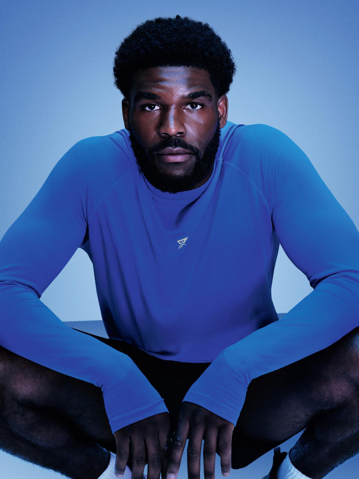 Active Seamless Long Sleeve T-Shirt - Blue