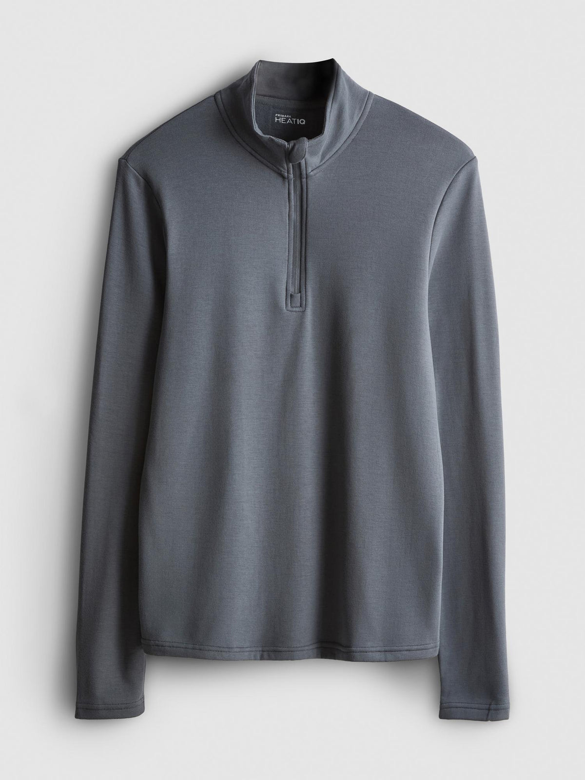 Heat IQ Extra Warm Thermal Fleece Quarter-Zip Top - Grey