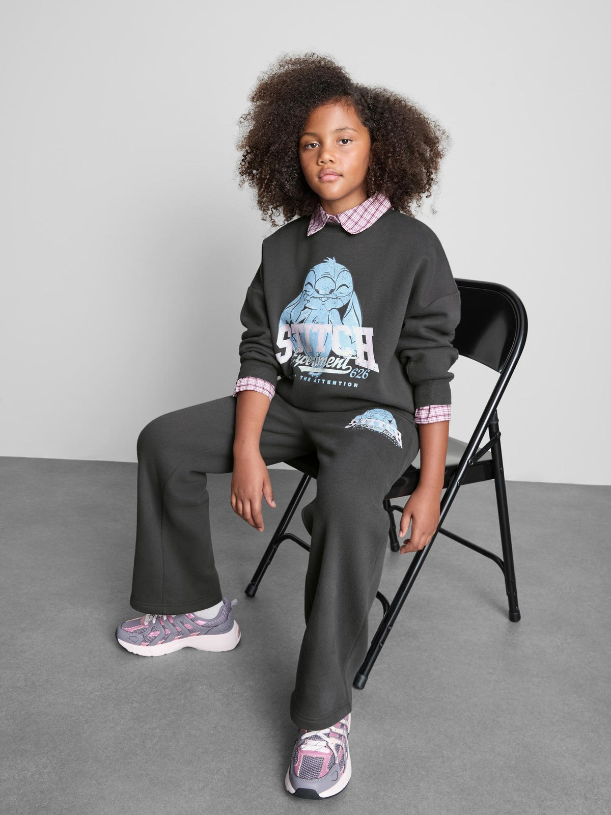 7-15yrs | Disney's Stitch Joggers - Charcoal