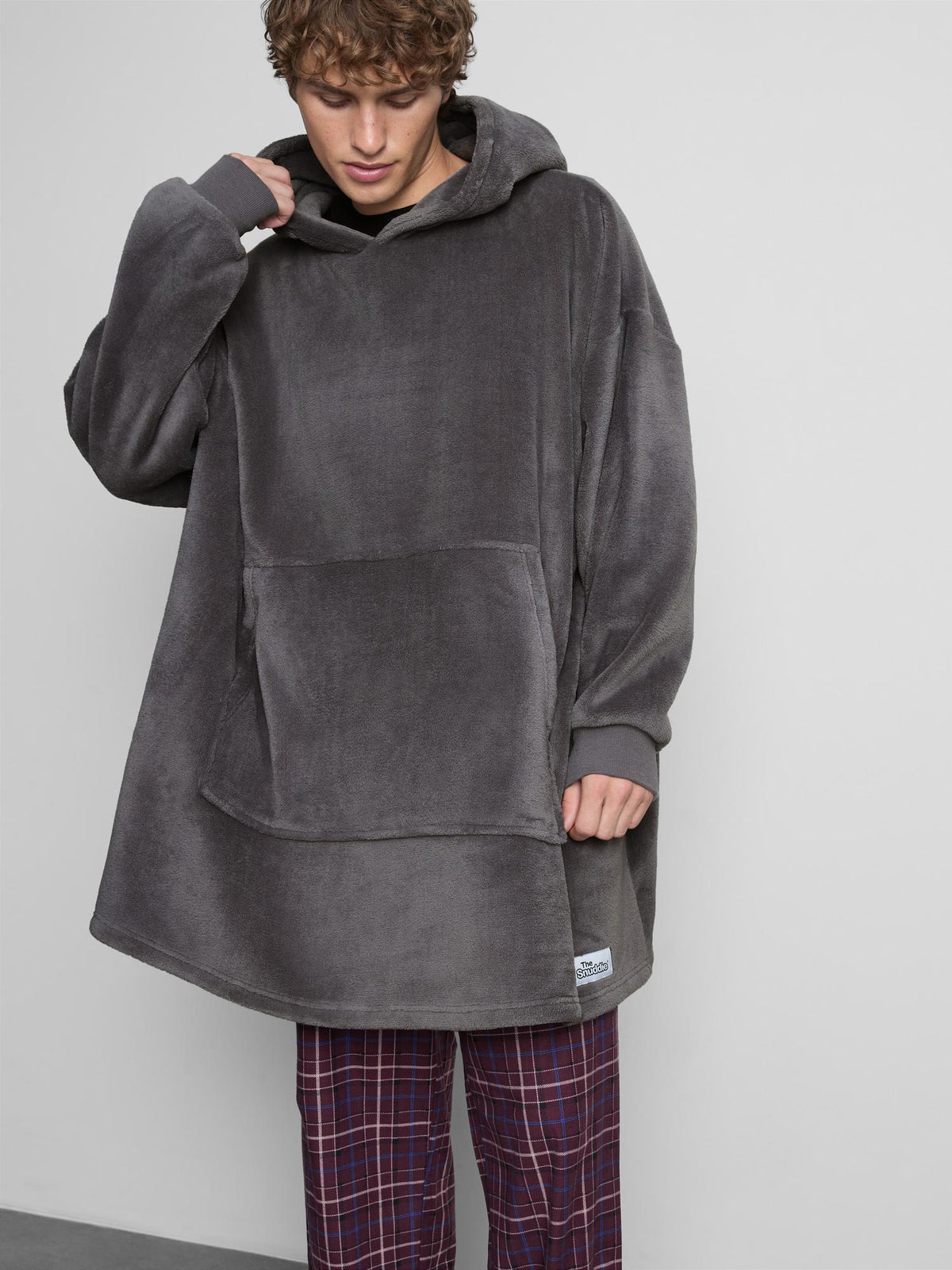 Hooded Fleece Snuddie - Charcoal